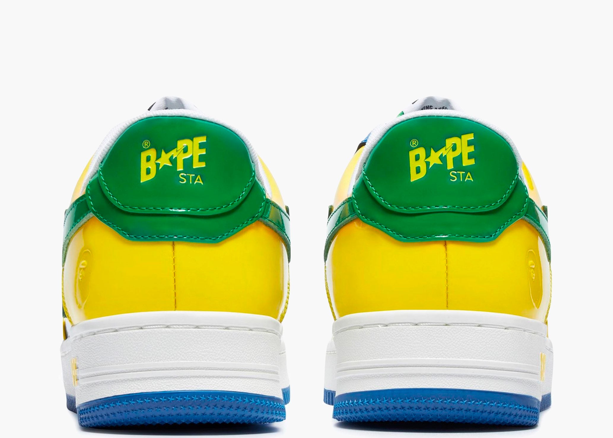 A Bathing Ape Bape Sta Blue Yellow Green Hype Clothinga Limited Edition