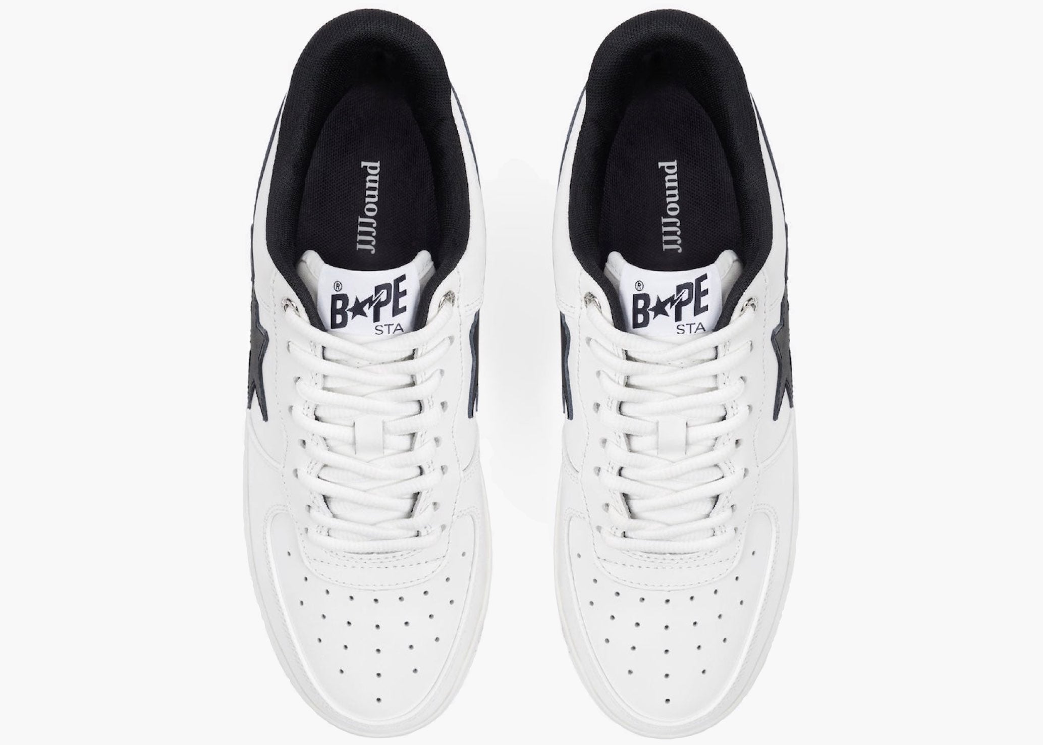 A Bathing Ape Bape Sta JJJJound White Navy ABABSJJJWN Hype Clothinga Limited Edition