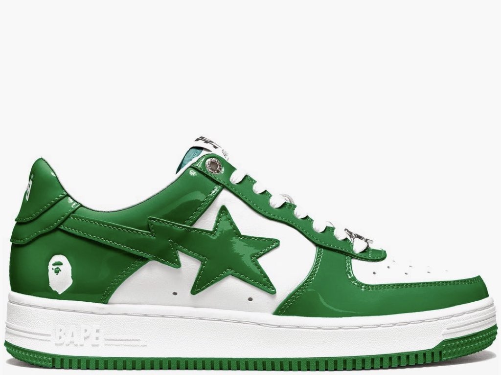 A Bathing Ape Bape Sta Low Green Hype Clothinga