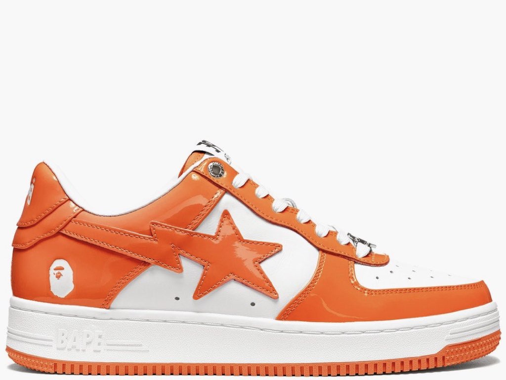 A Bathing Ape Bape Sta Low Orange Hype Clothinga