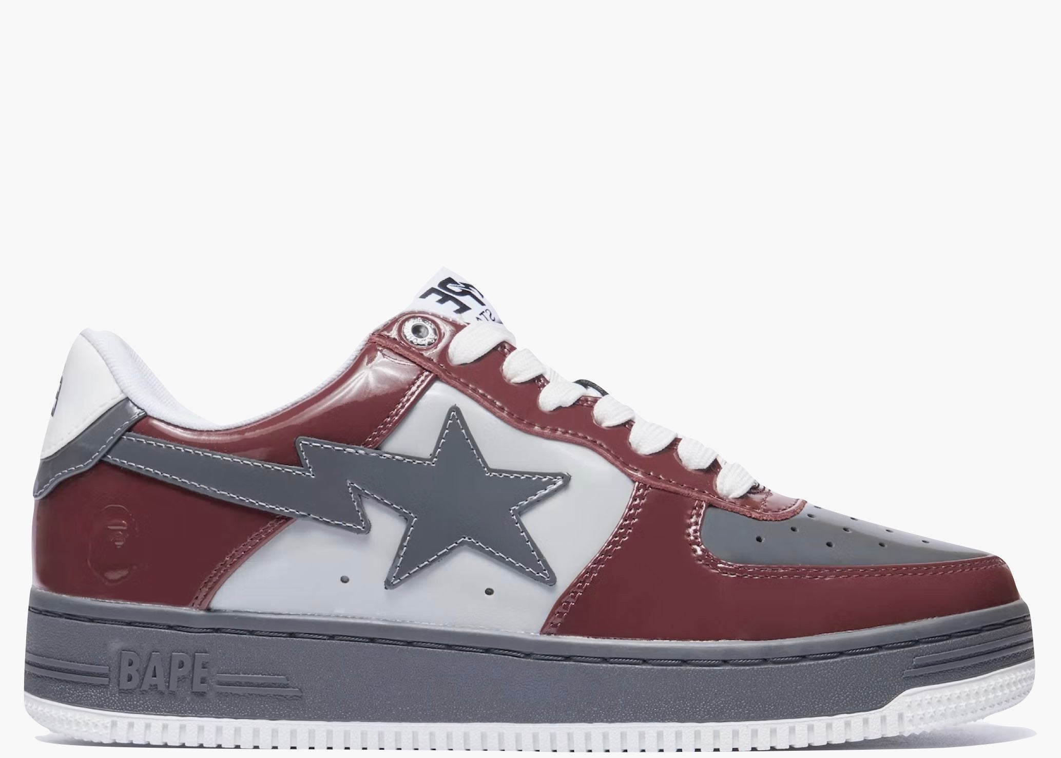 A Bathing Ape Bape Sta Nostalgic Burgundy Grey ABABSN-BG Hype Clothinga Limited Edition