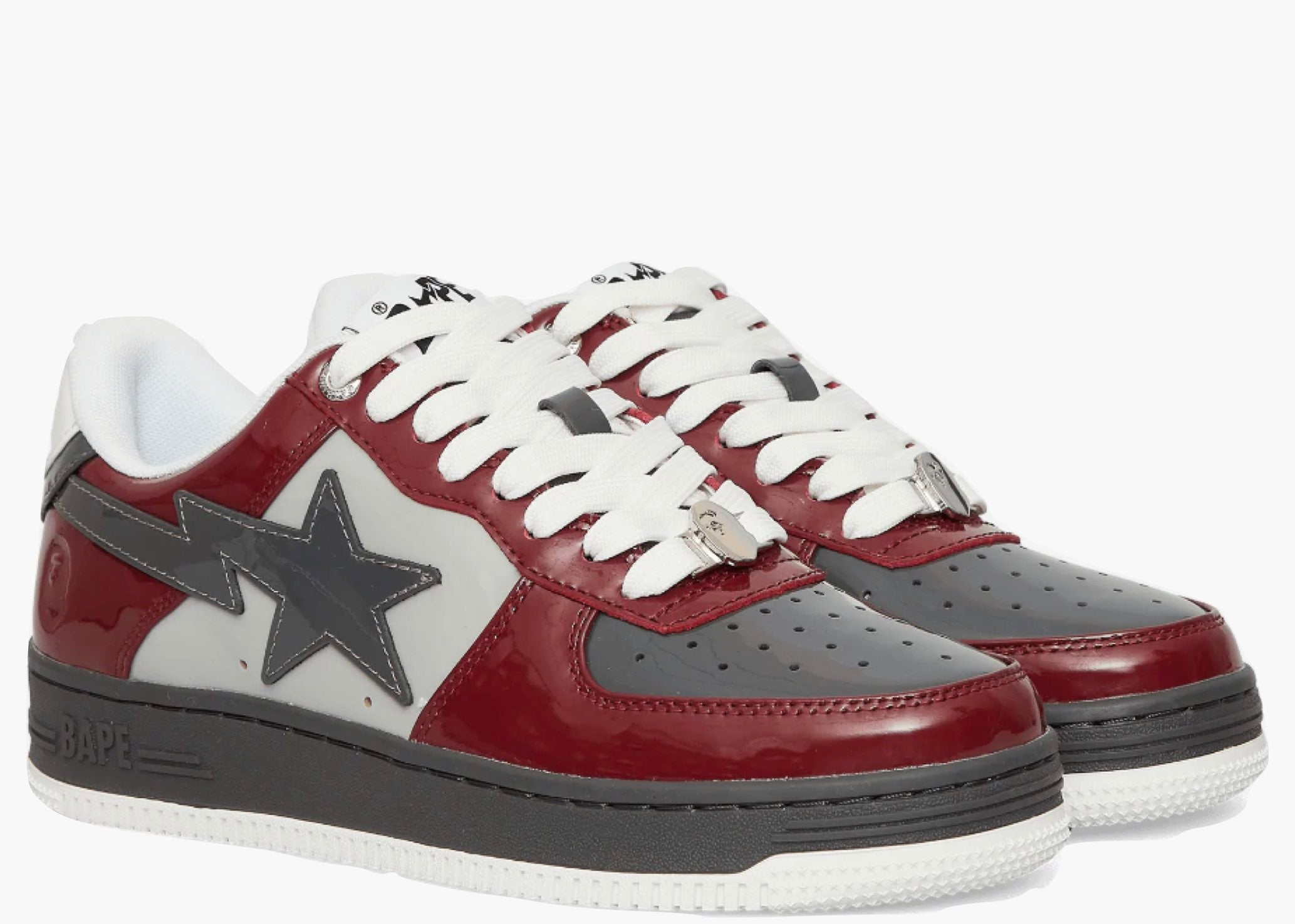 A Bathing Ape Bape Sta Nostalgic Burgundy Grey ABABSN-BG Hype Clothinga Limited Edition
