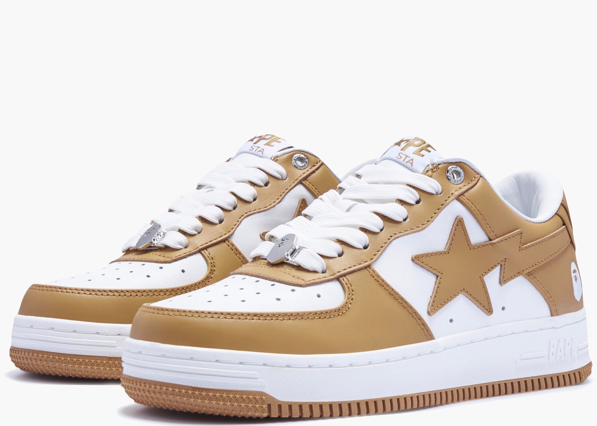 A Bathing Ape Bape Sta White Beige (2022) Hype Clothinga Limited Edition
