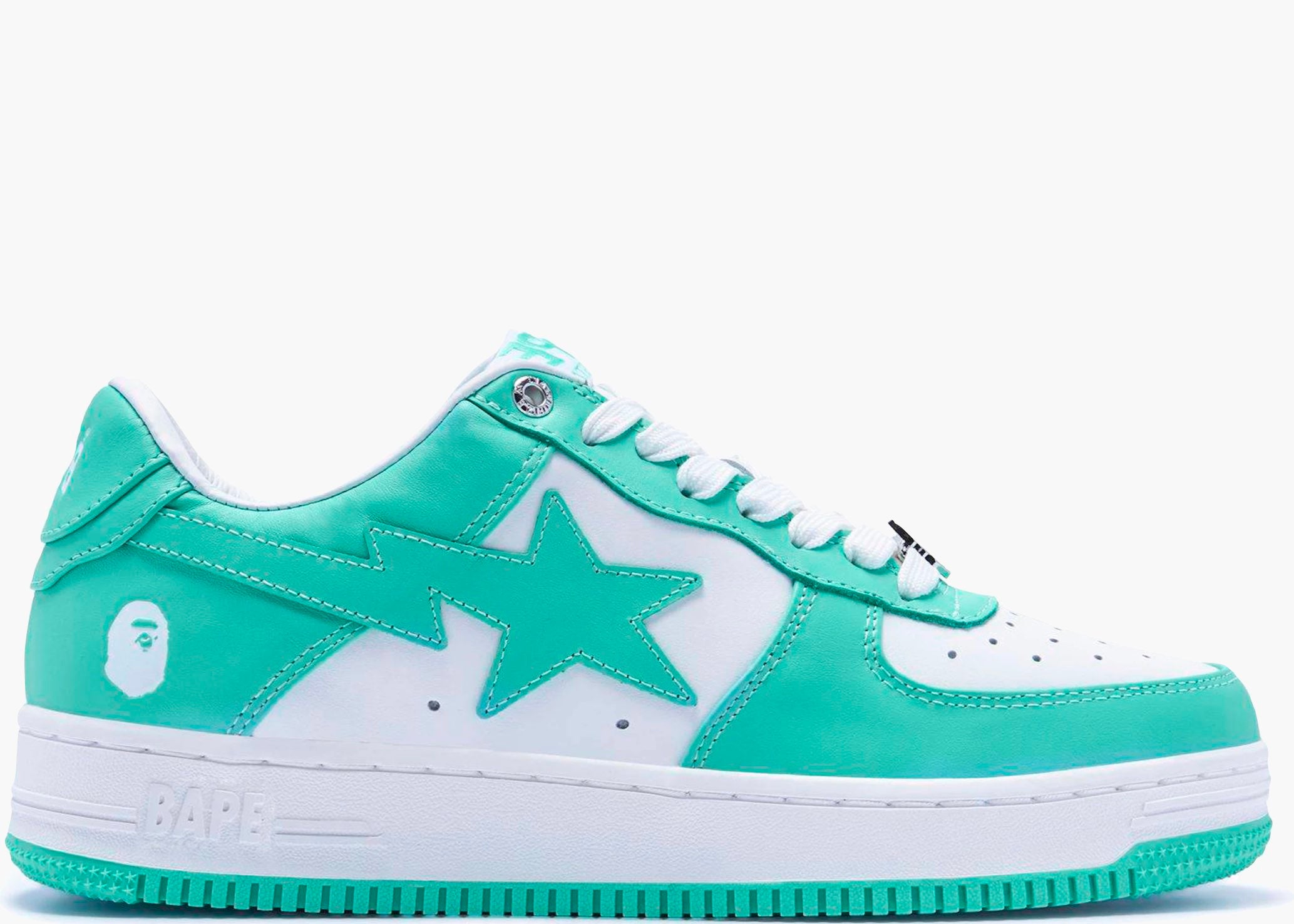 A Bathing Ape Bape Sta White Green (2022) Hype clothinga Limited Edition
