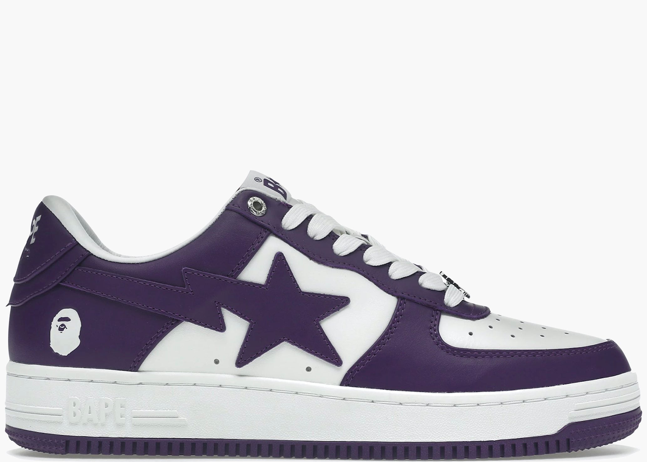 A Bathing Ape Bape Sta White Purple (2022) Hype Clothinga Limited Edition