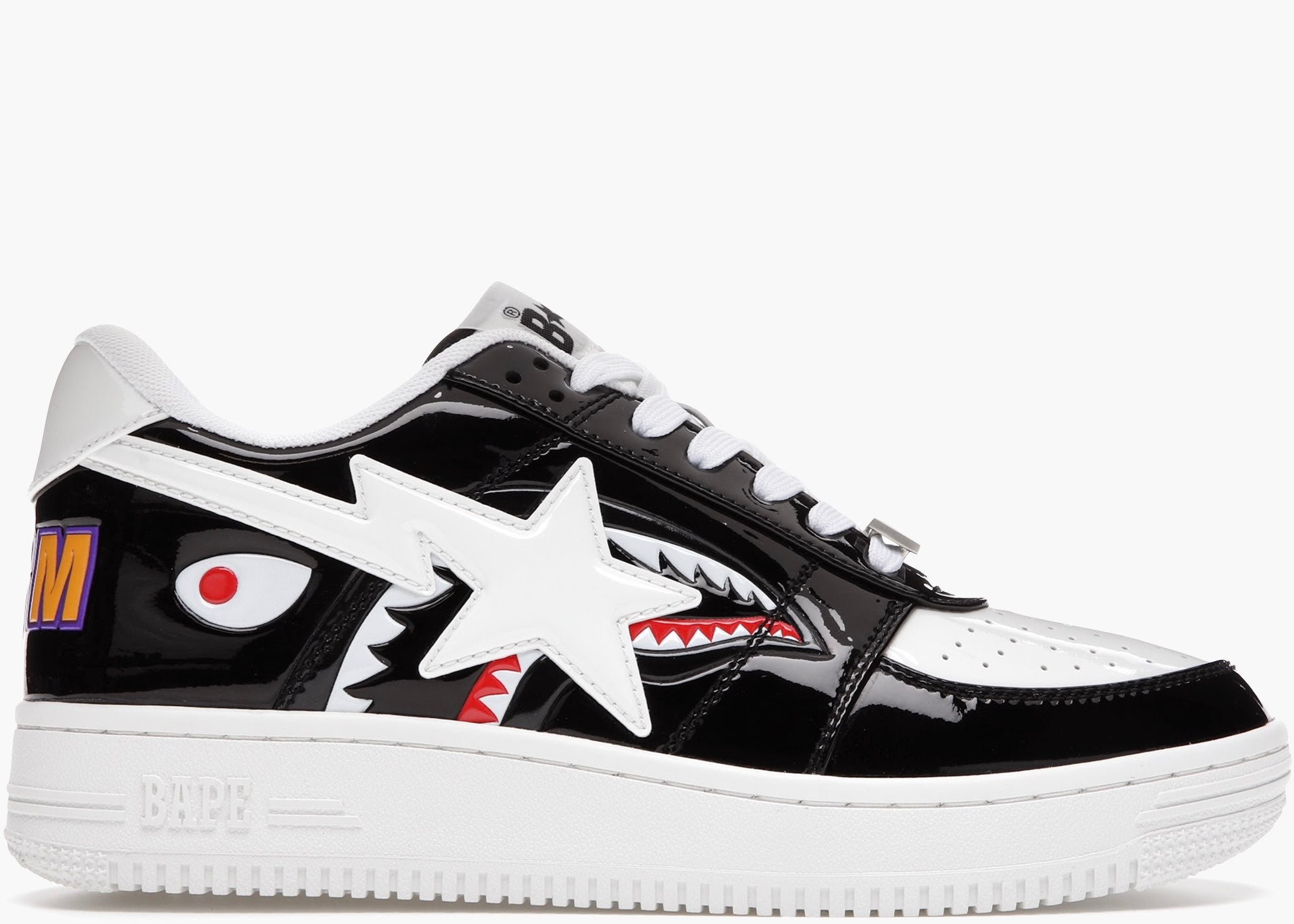 A Bathing Ape Bapesta Low Color Block Shark Black
