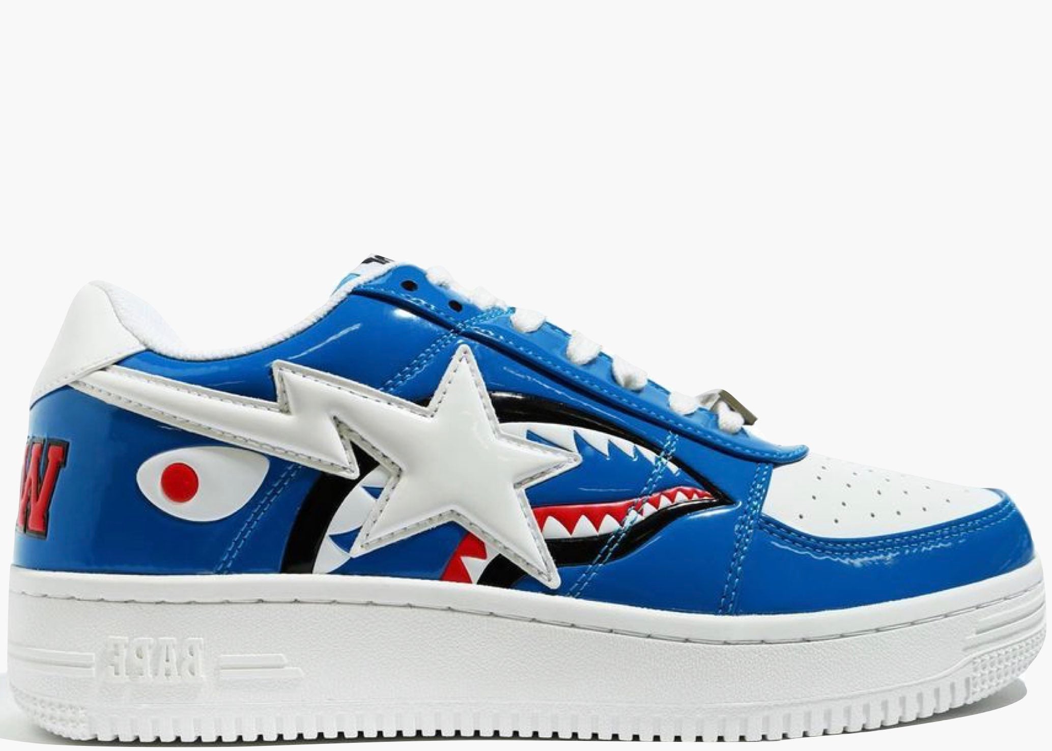 A Bathing Ape Bapesta Low Color Block Shark Blue