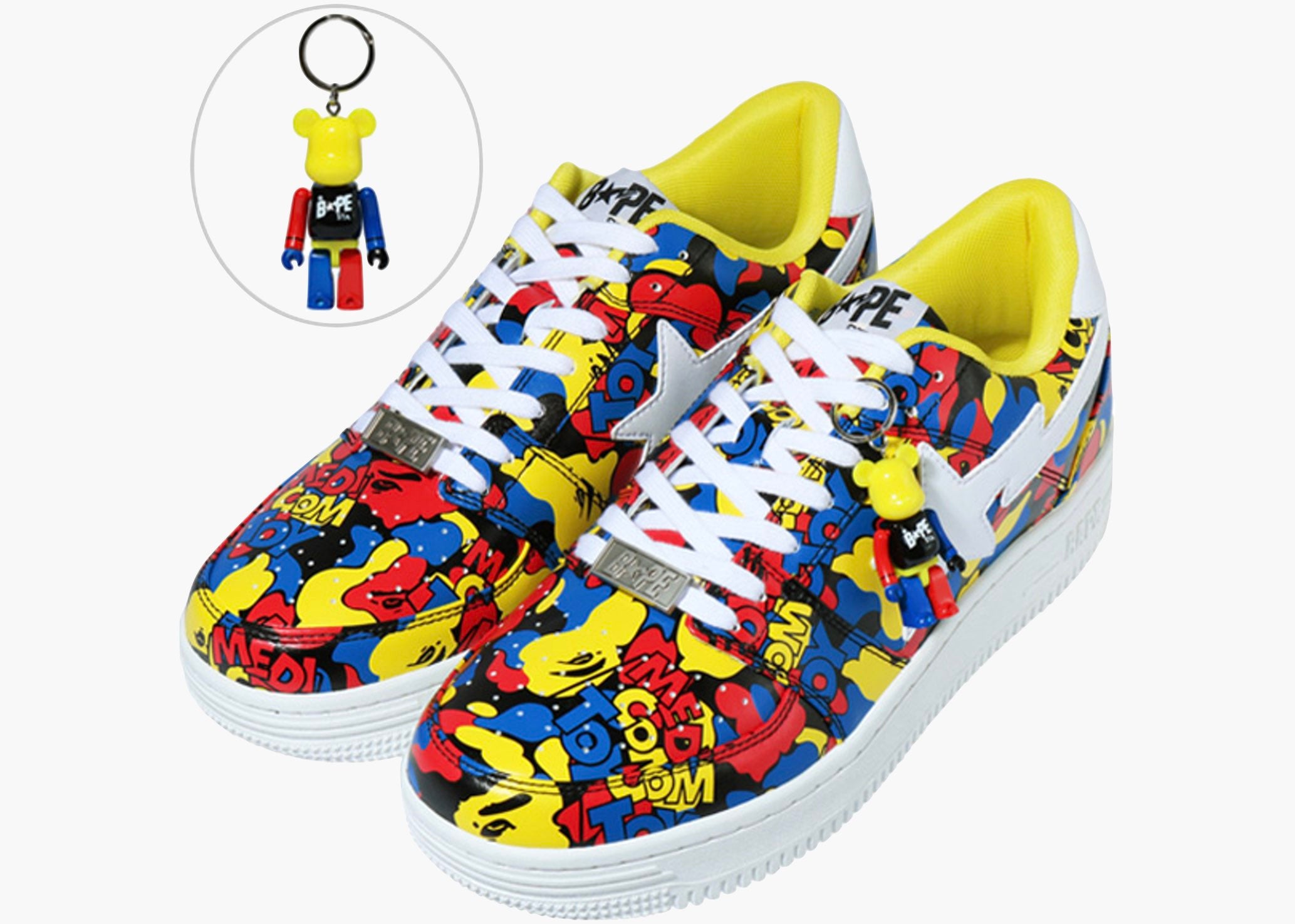 A Bathing Ape Bapesta Low Medicom Toy All-Over Camo
