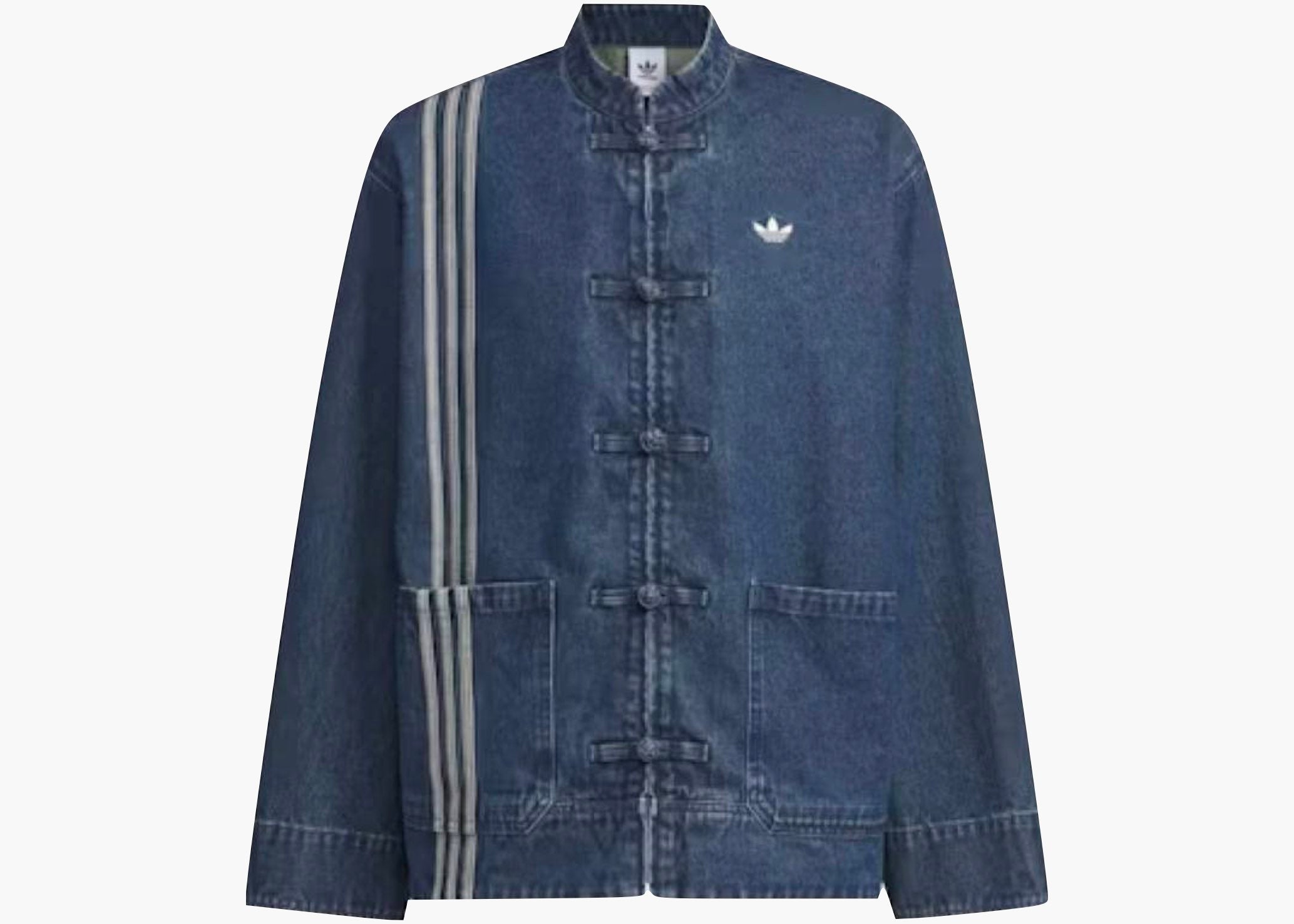 Adidas CTT Oversized Chinese Track Top 3.0 Gender Neutral Jacket Medium Blue Denim  ACTTOCTT30GNJMBDD Hype Clothinga Limited Edition
