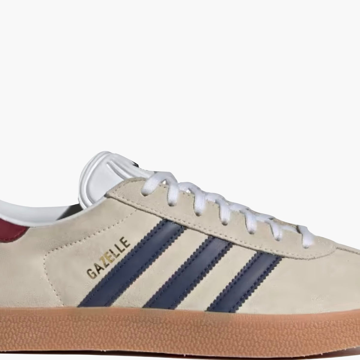 Adidas Gazelle Beige Dark Blue Collegiate Burgundy