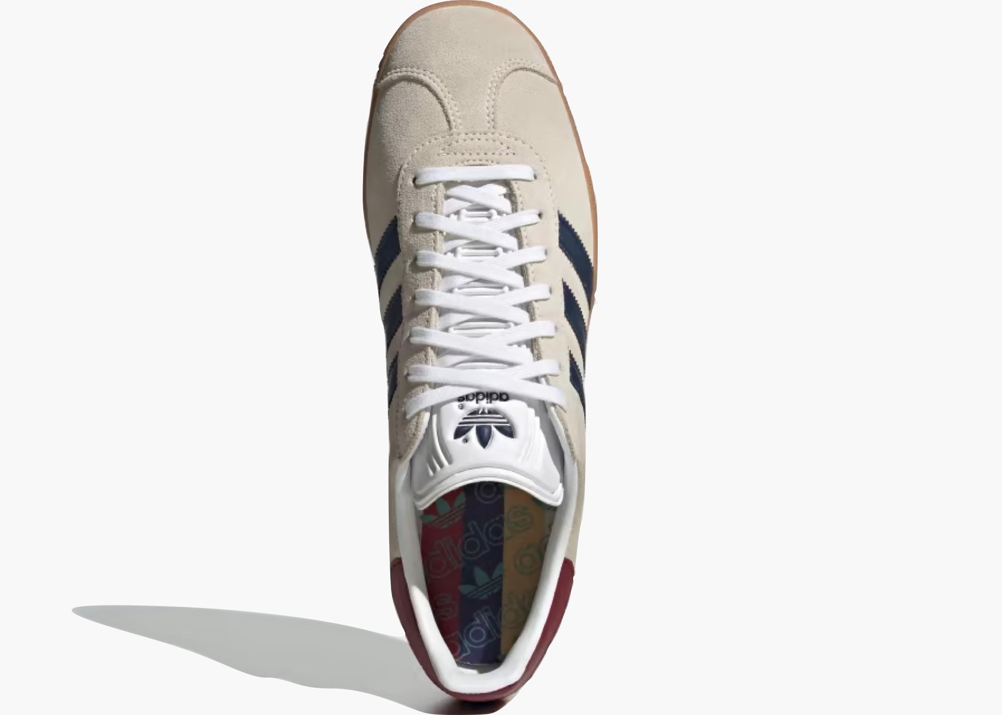 Adidas Gazelle Beige Dark Blue Collegiate Burgundy IE0546 Hype Clothinga Limited Edition