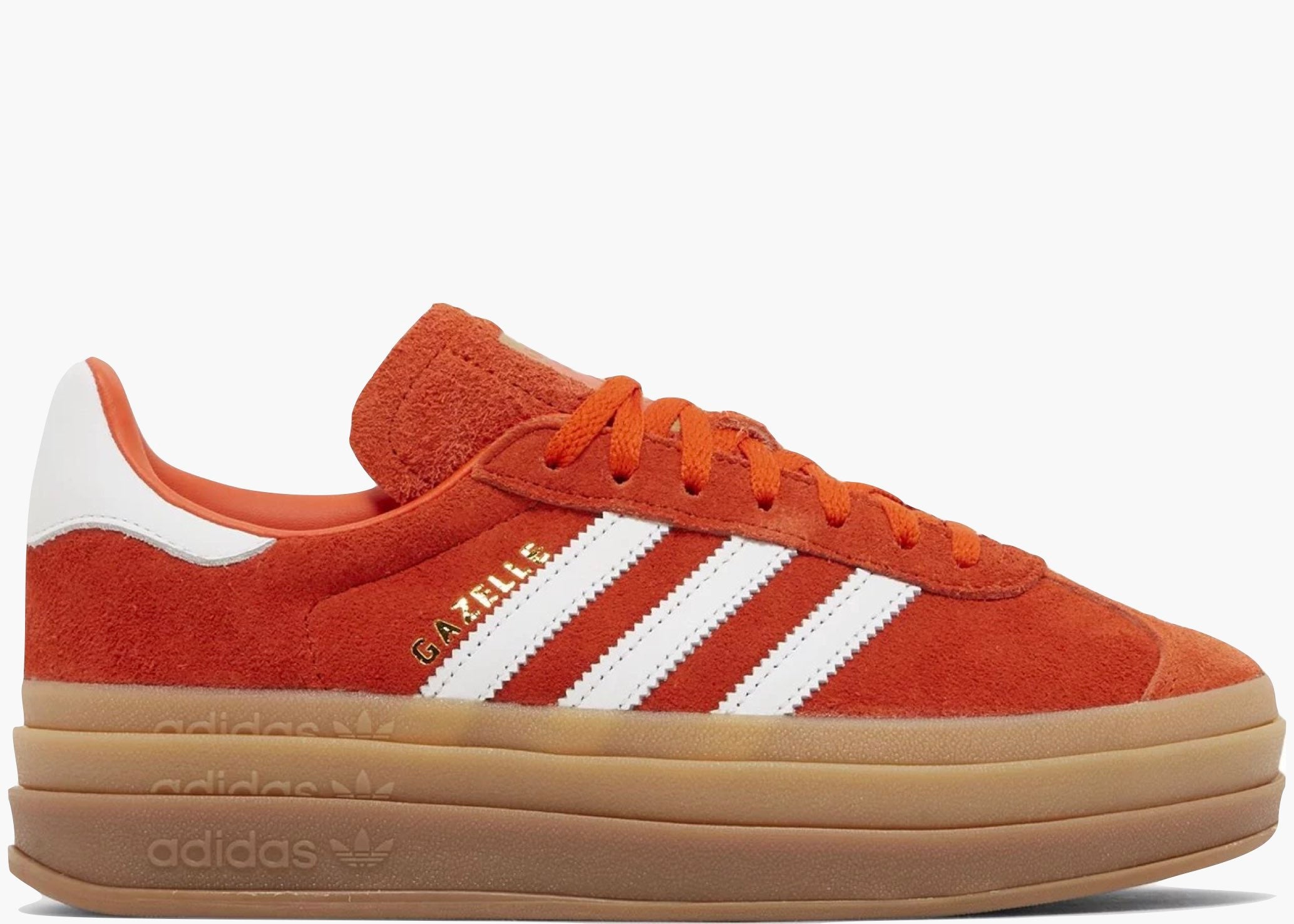 Adidas Gazelle Bold Collegiate Orange Gum (W) IG8672 Hype Clothinga Limited Edition