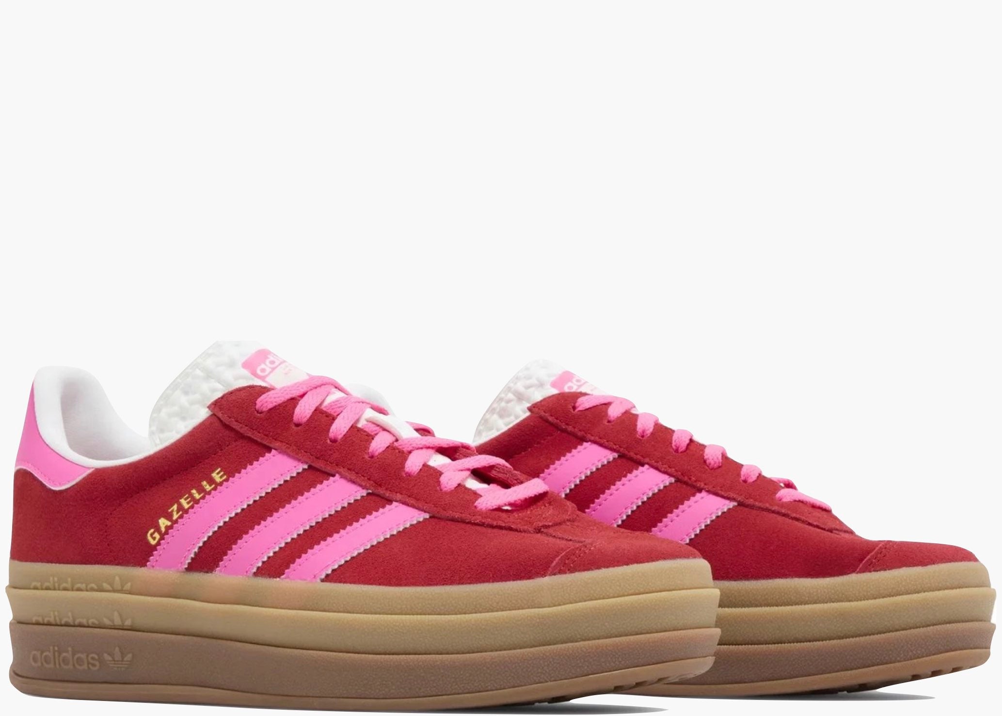 Adidas Gazelle Bold Collegiate Red Lucid Pink (W) IH7496 Hype Clothinga Limited Edition