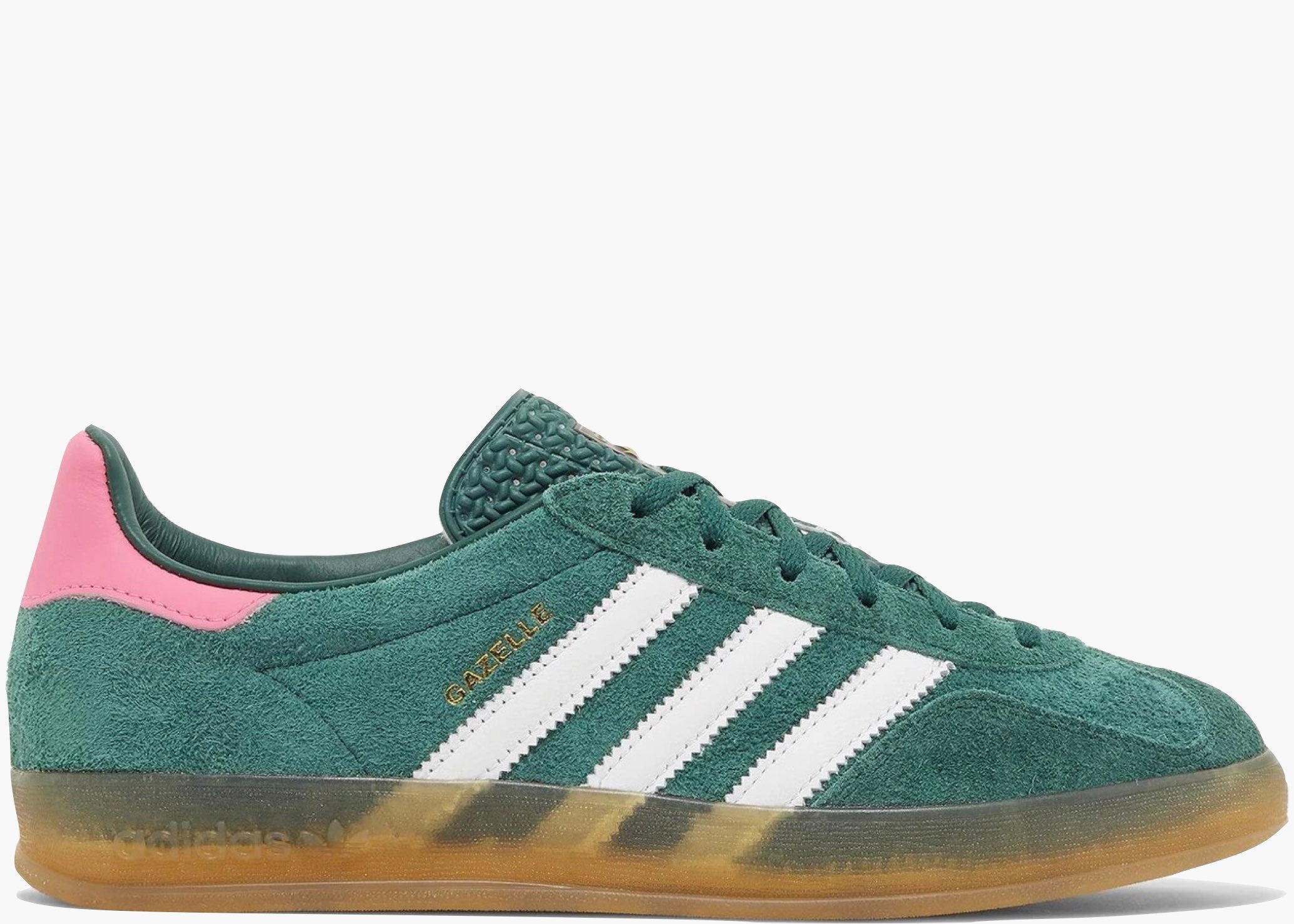 Adidas Gazelle Indoor Collegiate Green Lucid Pink IG5929 Hype Clothinga Limited Edition