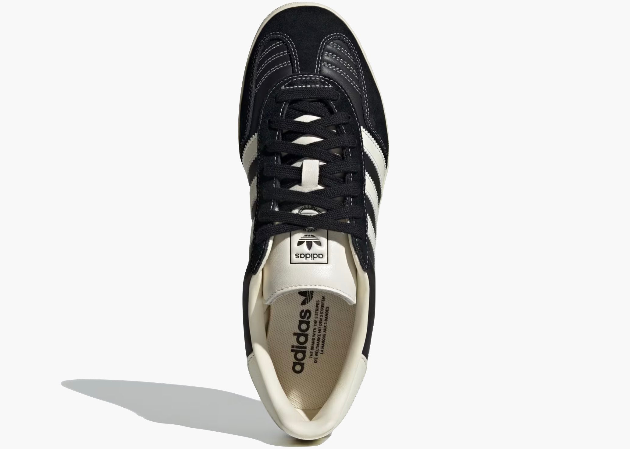 Adidas Gazelle Indoor Core Black Cream White Gold Metallic JQ8385 Hype Clothinga Limited Edition