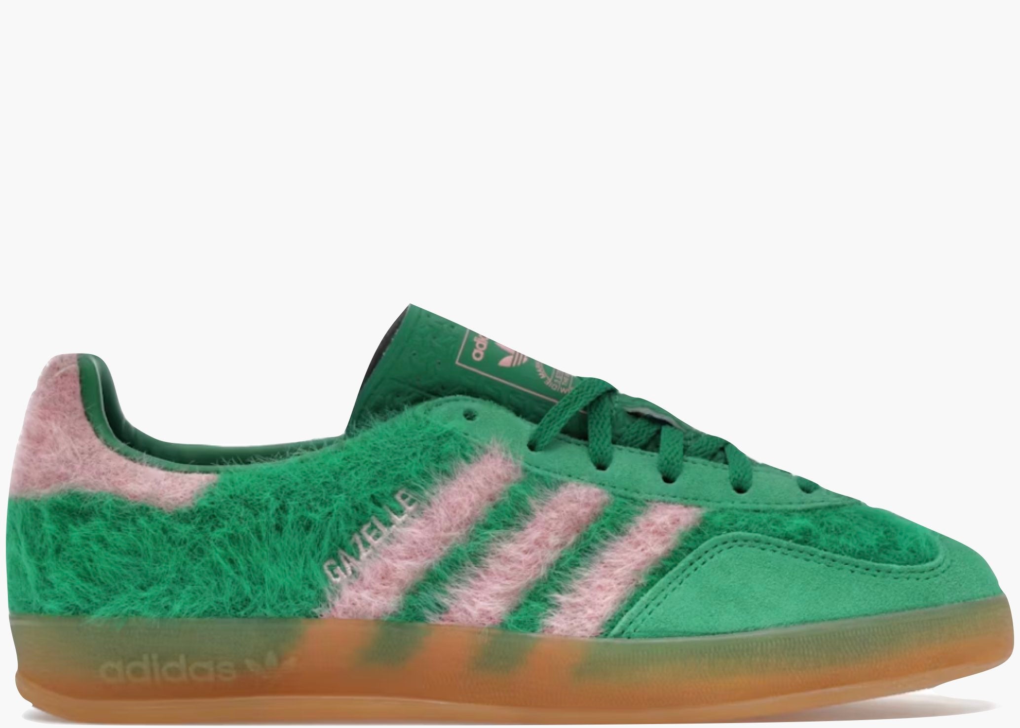 Adidas Gazelle Indoor Green Glow Pink (W) JP8342 Hype Clothinga Limited Edition