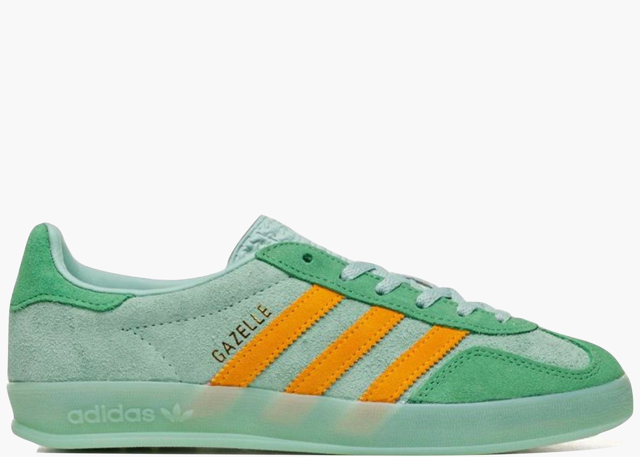 Adidas Gazelle Indoor Hazy Green Crew Yellow (W) IG6783 Hype Clothinga Limited Edition
