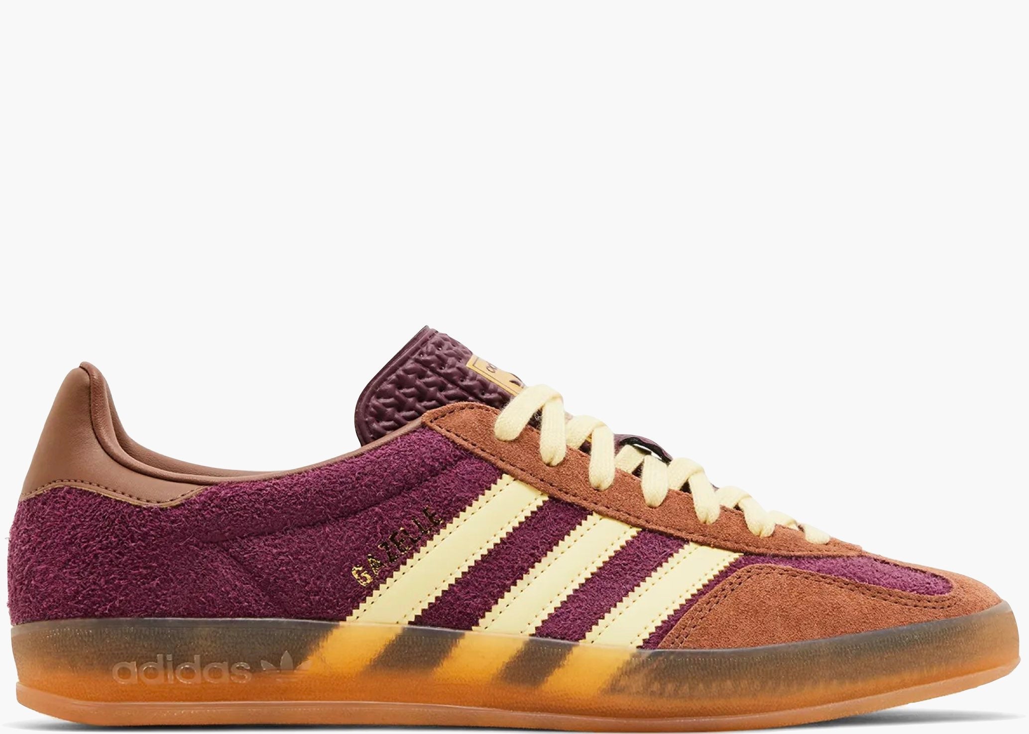 Adidas Gazelle Indoor Maroon Almost Yellow JI0324 Hype Clothinga Limited Edition