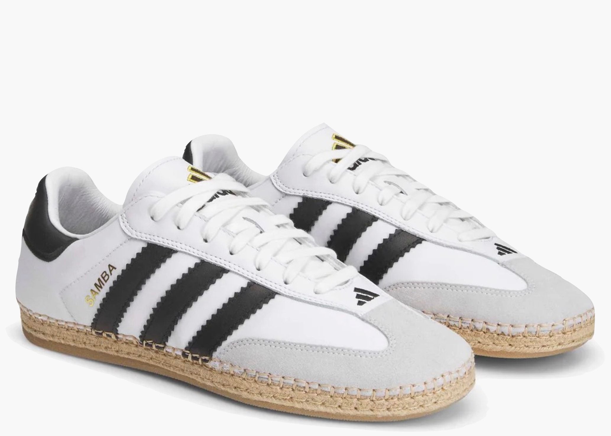 Adidas Samba Espadrilles CLOT par Edison Chen Blanc Noir