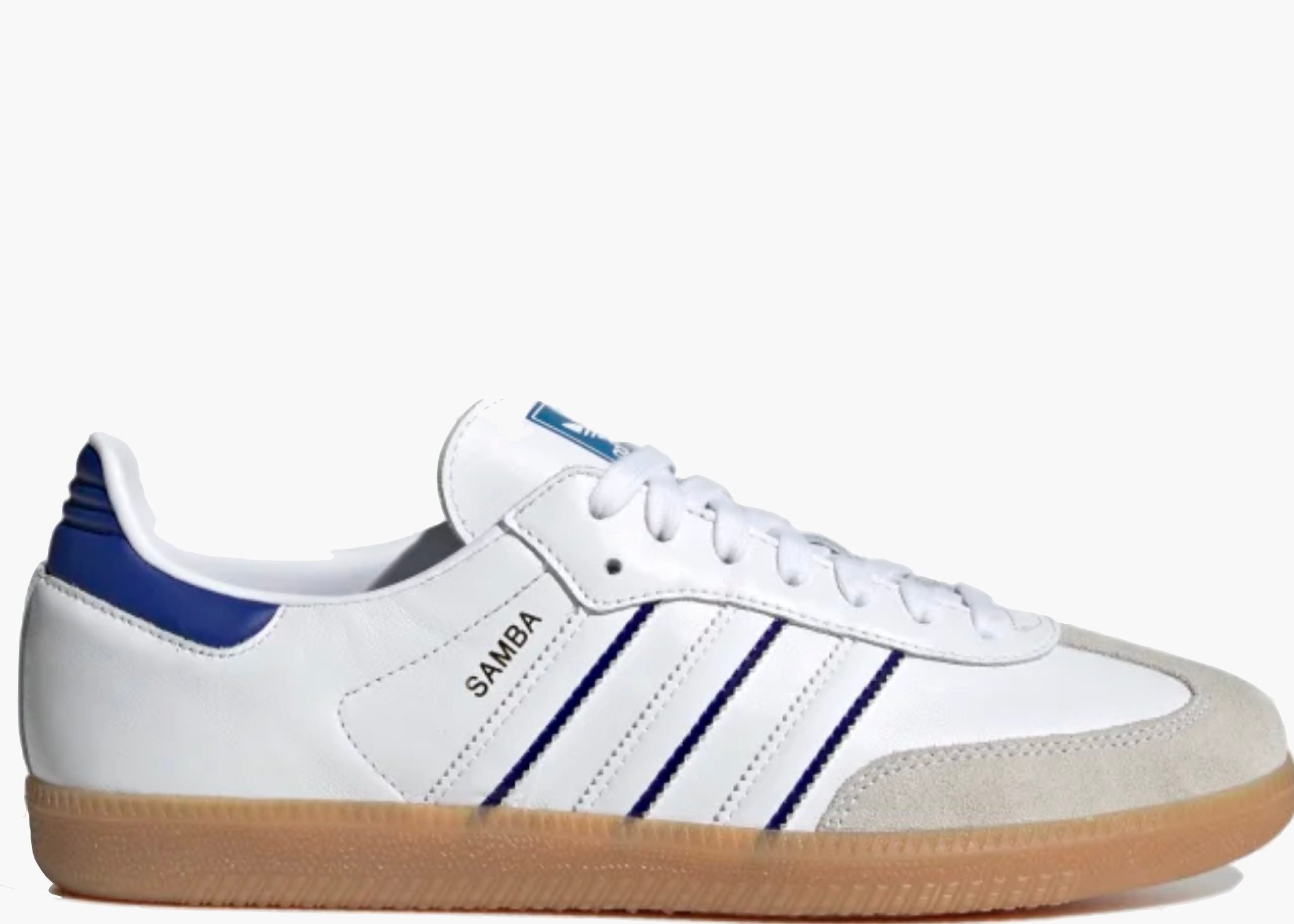 Adidas Samba Leather Cloud White Lucid Blue IG2339 Hype Clothinga Limited Edition