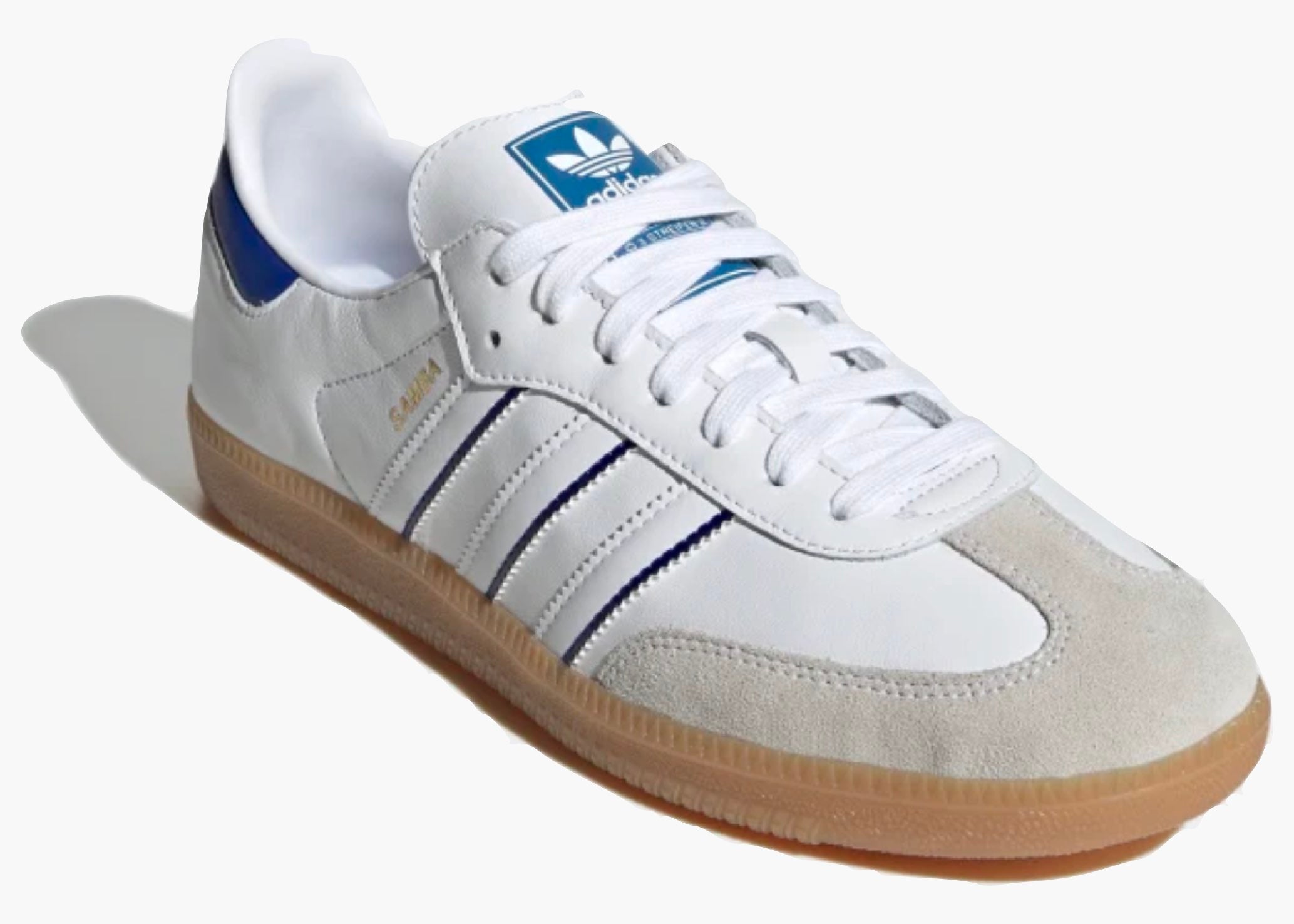 Adidas Samba Leather Cloud White Lucid Blue IG2339 Hype Clothinga Limited Edition