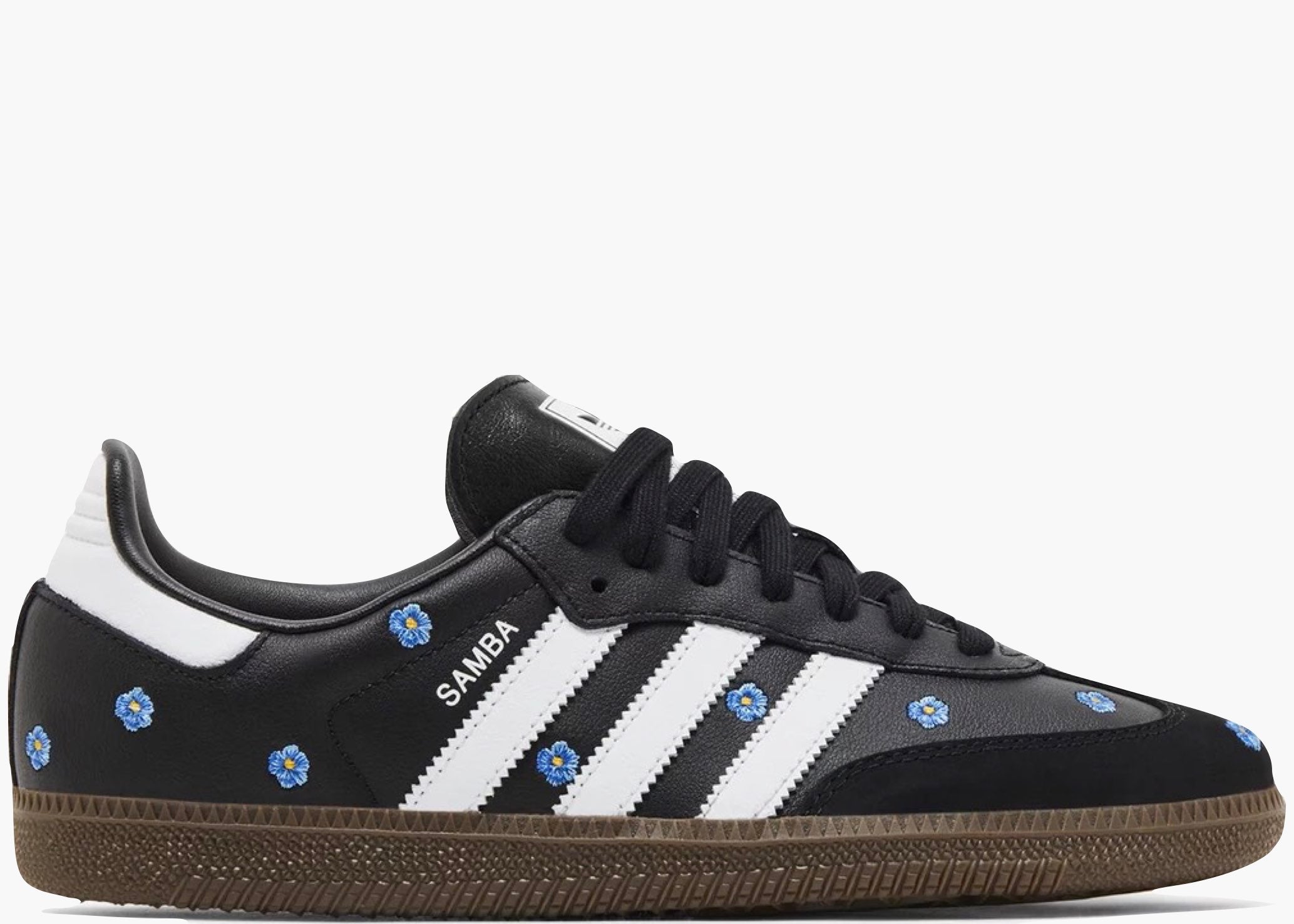 Adidas Samba Light Blue Floral Core Black (W) IF4397 Hype Clothinga Limited Edition