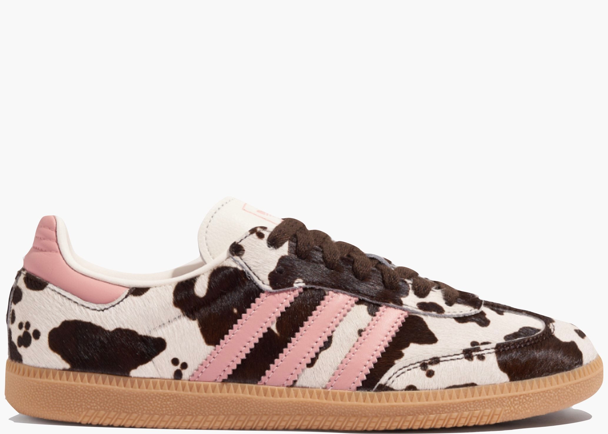 Adidas Samba OG Cow Print Dark Brown Wonder Mauve (W) KK2239 Hype Clothinga Limited Edition