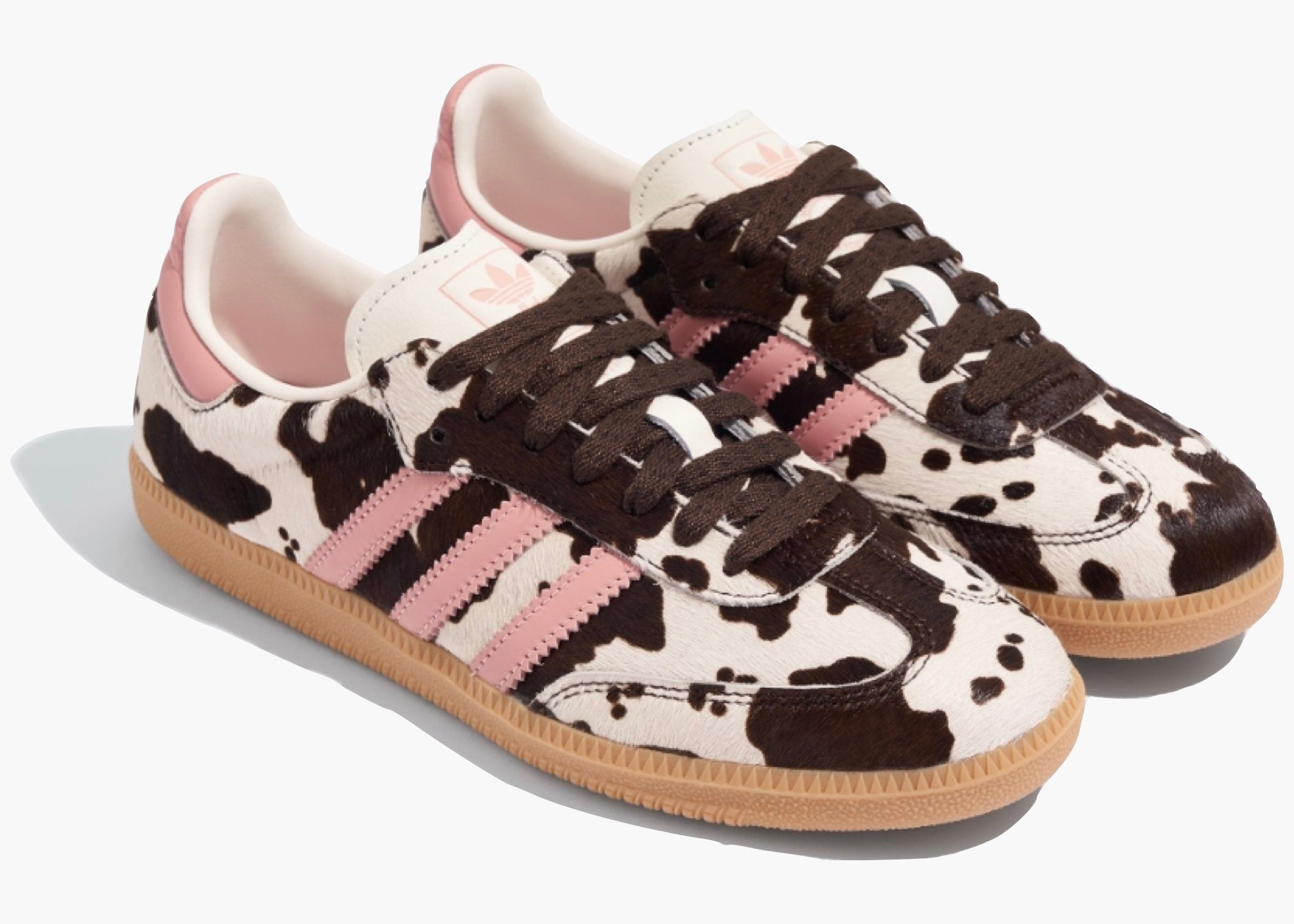 Adidas Samba OG Cow Print Dark Brown Wonder Mauve (W) KK2239 Hype Clothinga Limited Edition