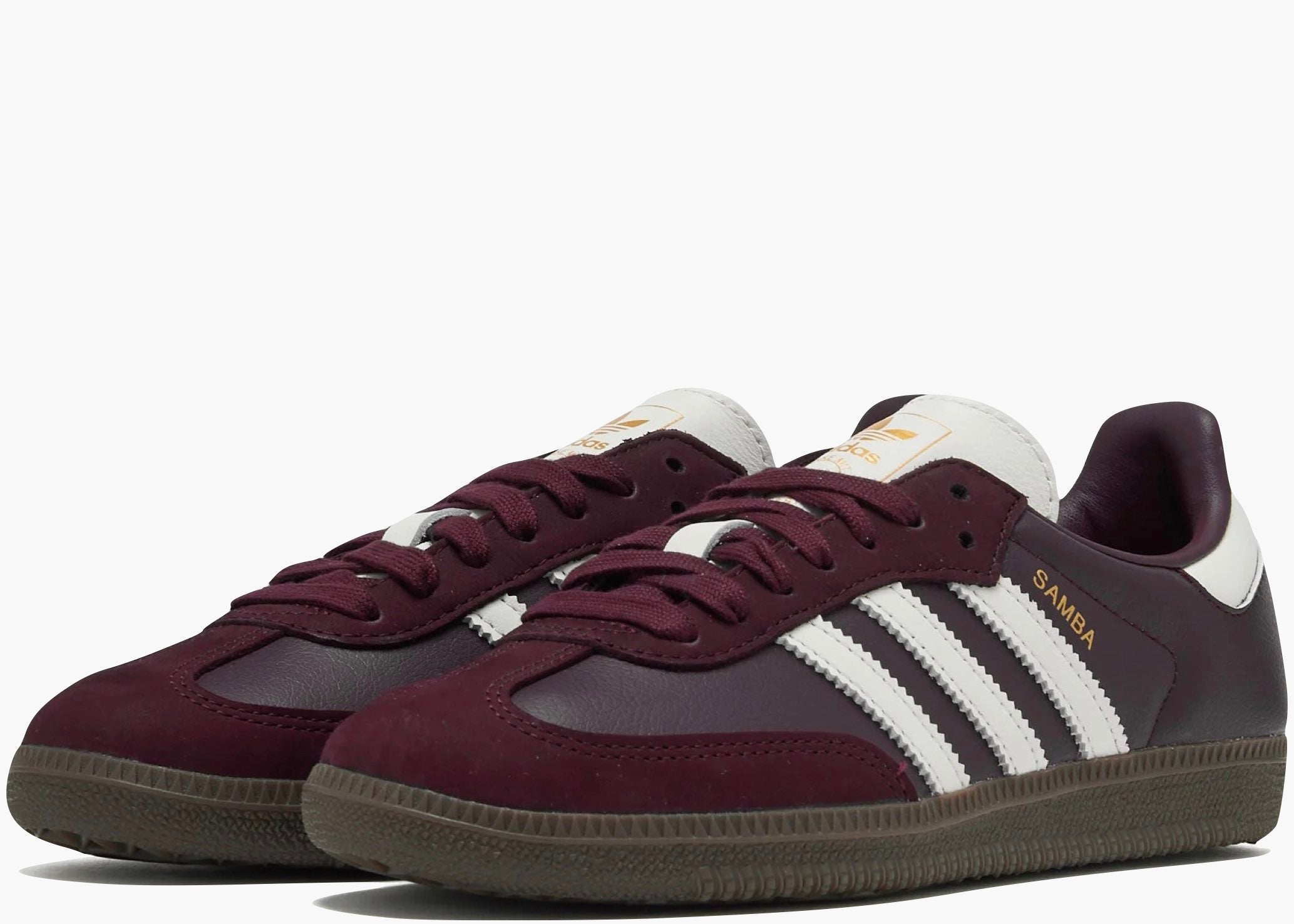 Adidas Samba OG Maroon Off White Gum (W) JR8844 Hype Clothinga Limited Edition