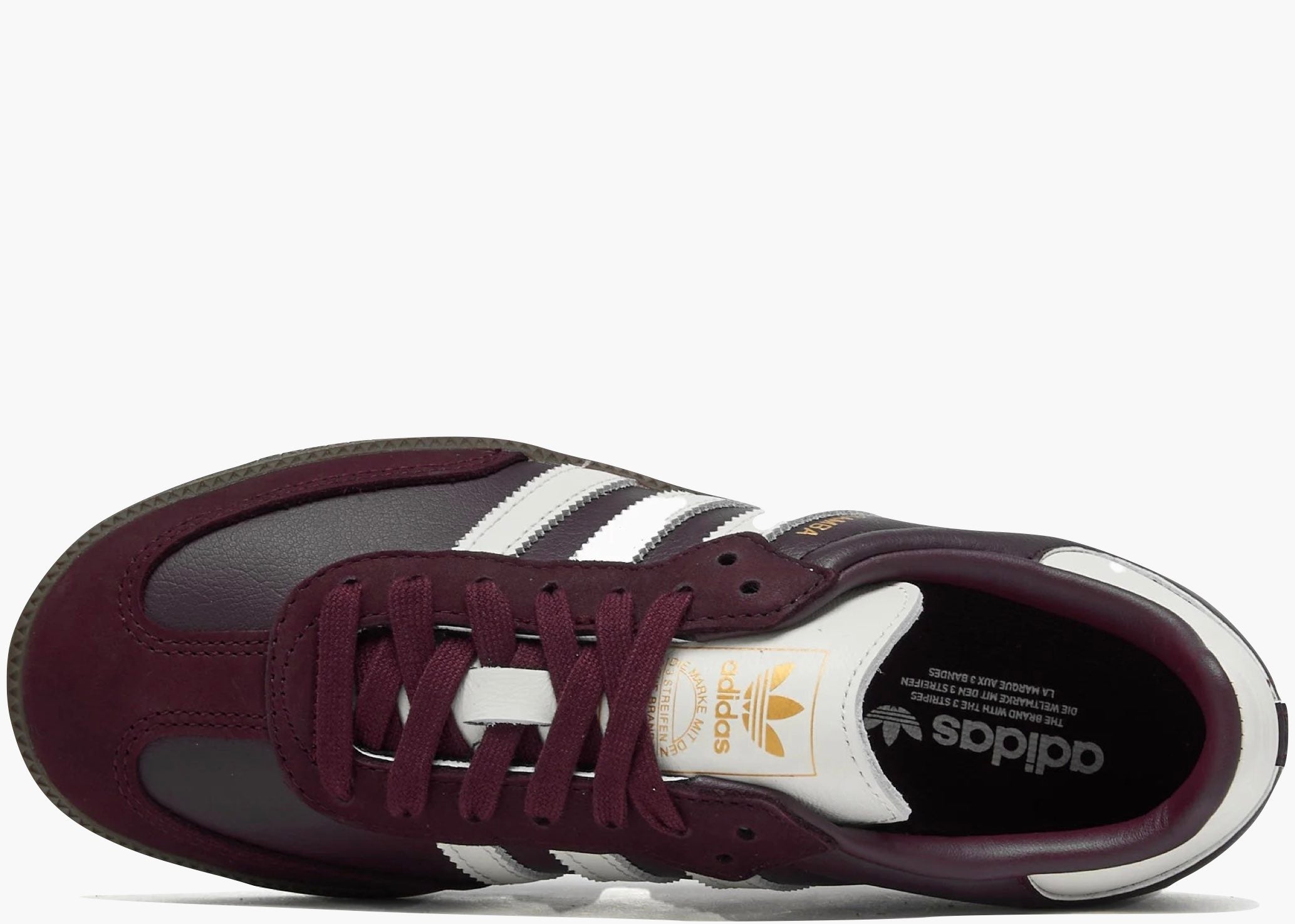 Adidas Samba OG Maroon Off White Gum (W) JR8844 Hype Clothinga Limited Edition