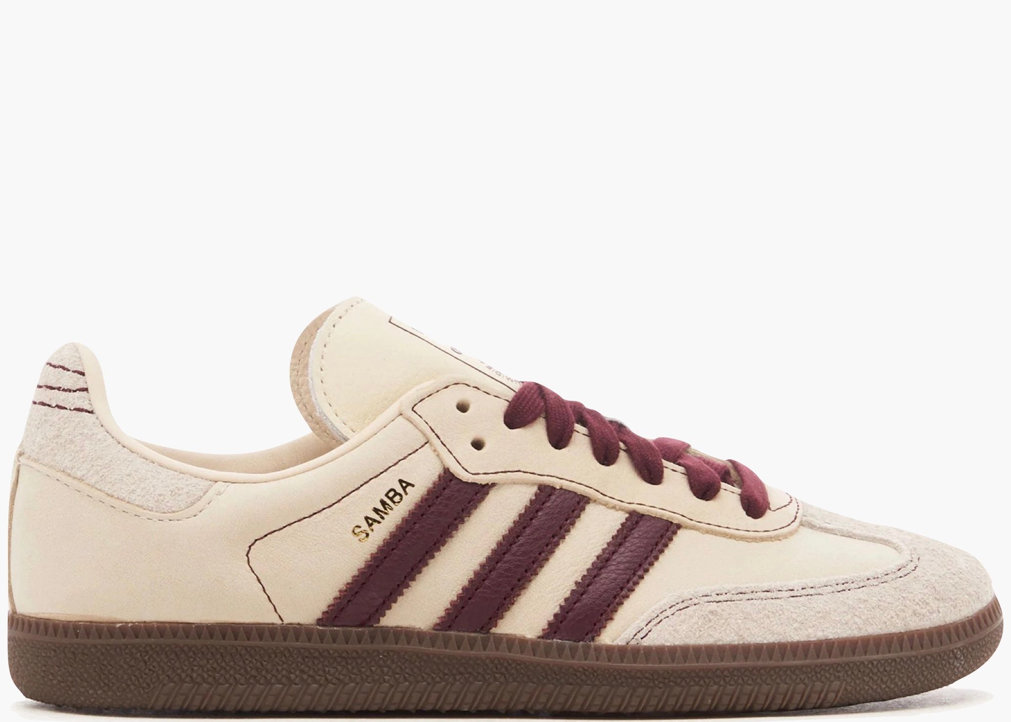 Adidas Samba OG Wonder White Maroon (W) IG1987 Hype Clothinga Limited Edition