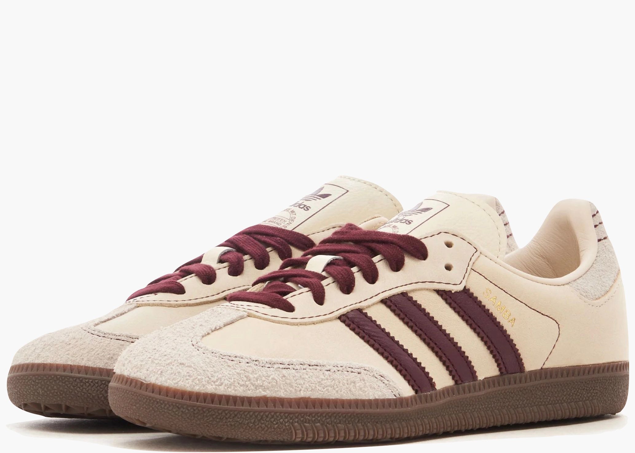 Adidas Samba OG Wonder White Maroon (W) IG1987 Hype Clothinga Limited Edition