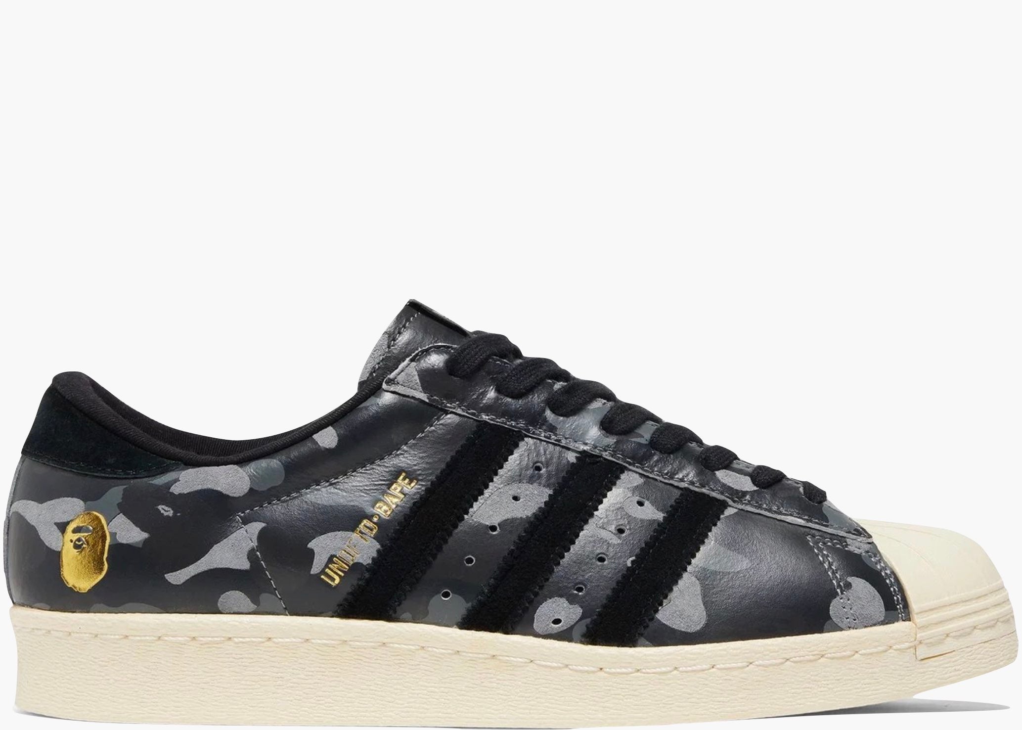 Adidas Superstar 80s Undefeated Bape Black Camo S74774 Hype Clothinga Limited Edition
