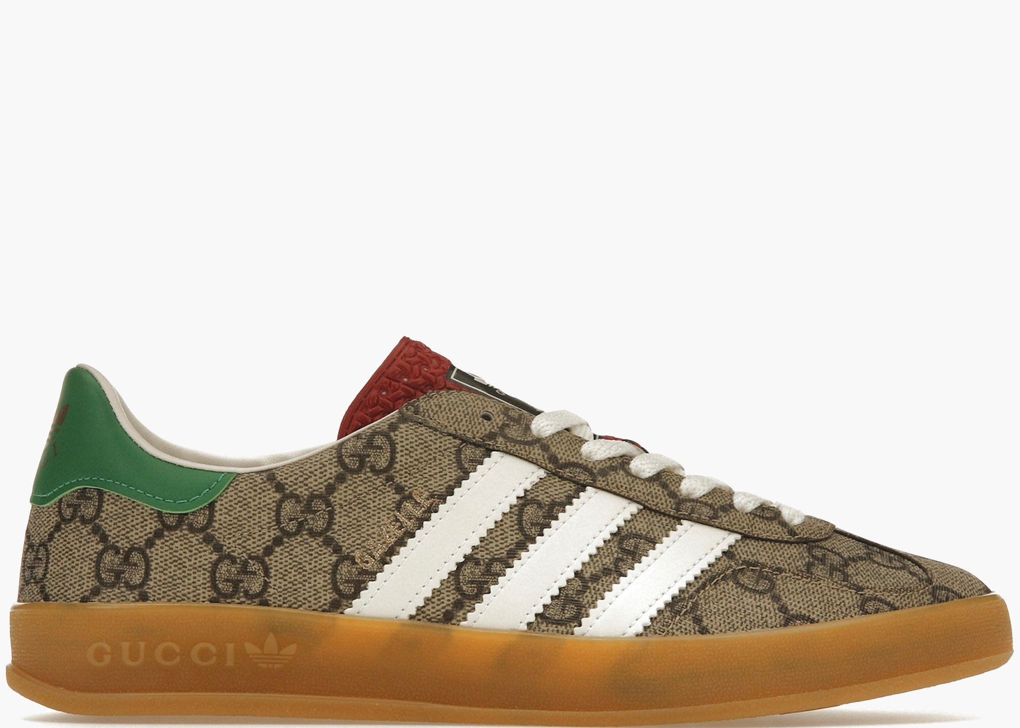 Adidas x Gucci Gazelle Beige GG Monogram (W) IE4796 Hype Clothinga Limited Edition