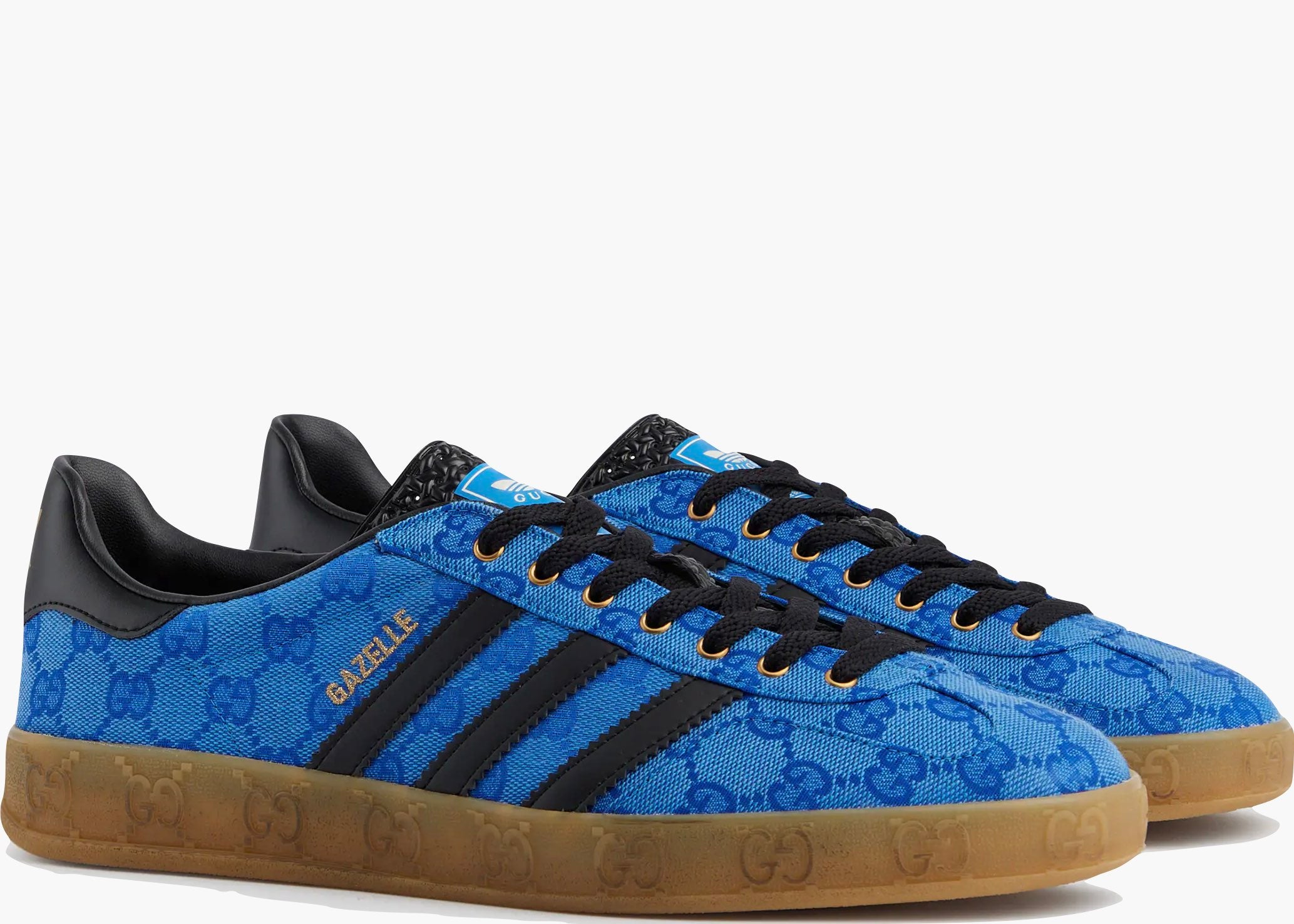 Adidas x Gucci Gazelle Blue GG Monogram IE2265 Hype Clothinga Limited Edition