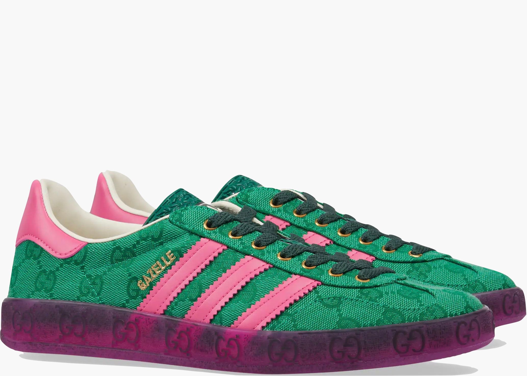 Adidas x Gucci Gazelle Green GG Monogram (W) IE4795 Hype Clothinga Limited Edition