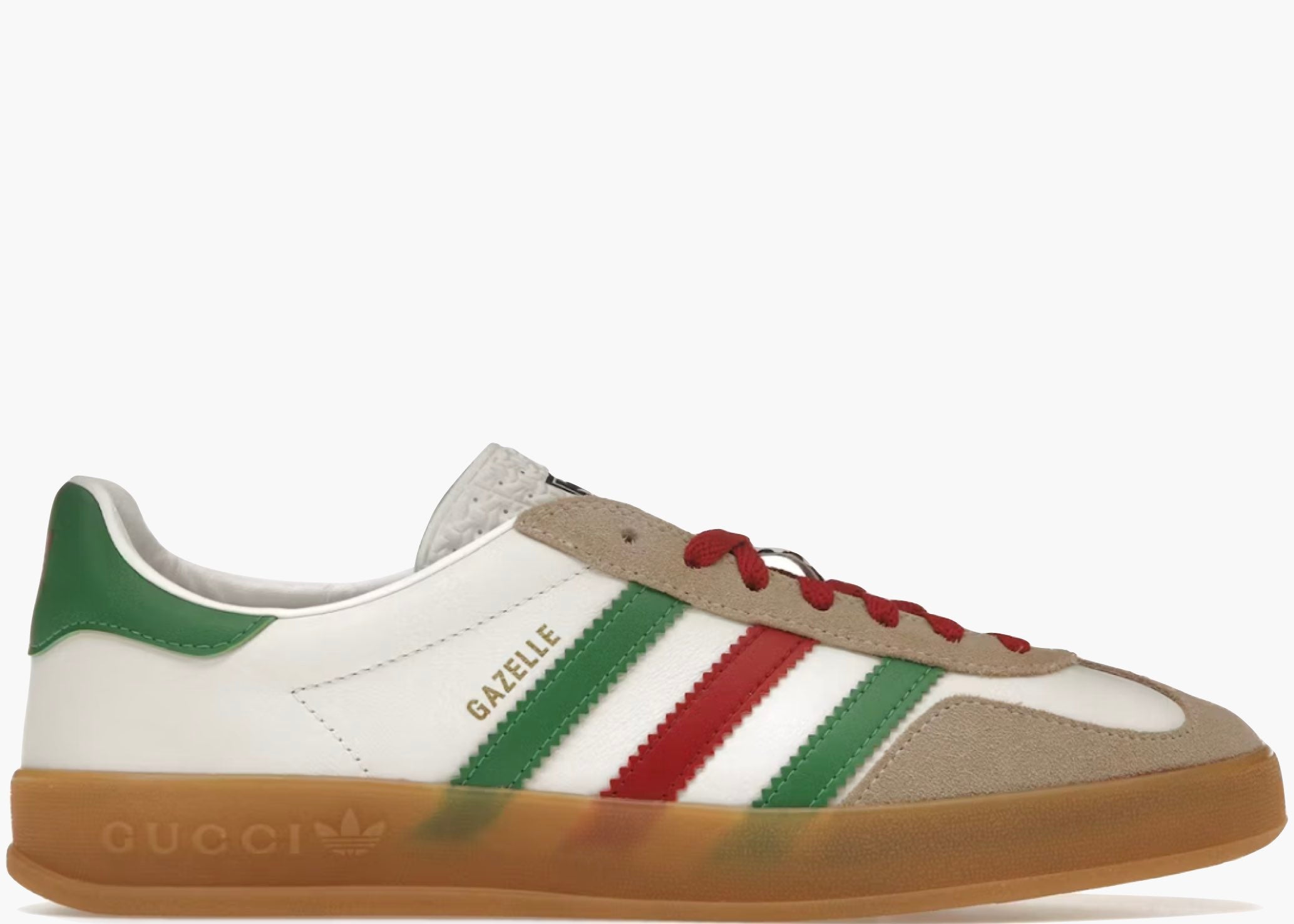 Adidas x Gucci Gazelle White Green Red (W) 726488 AAA43 9547 Hype Clothinga Limited Edition