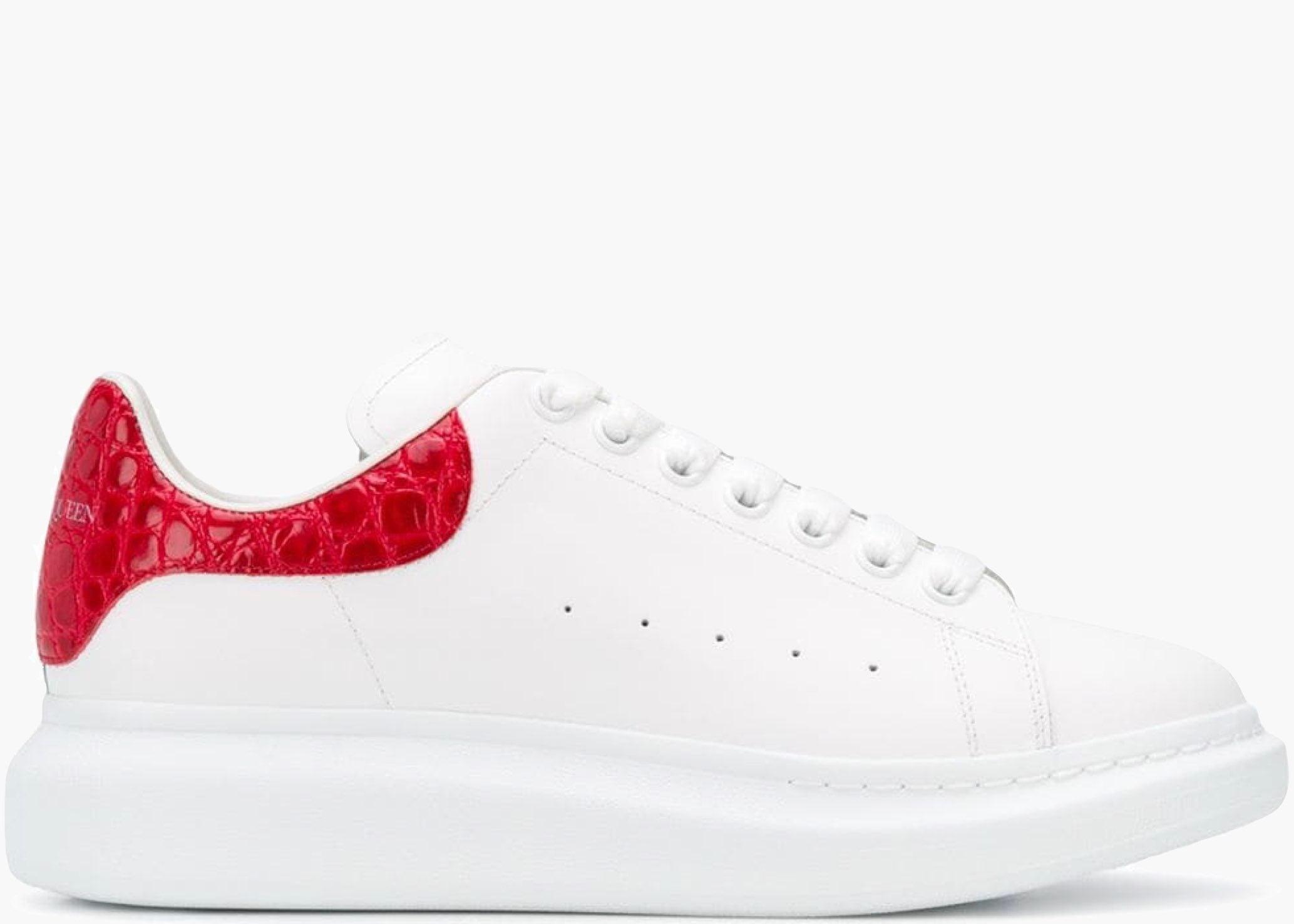 Alexander McQueen Oversized Red Croc Effect
