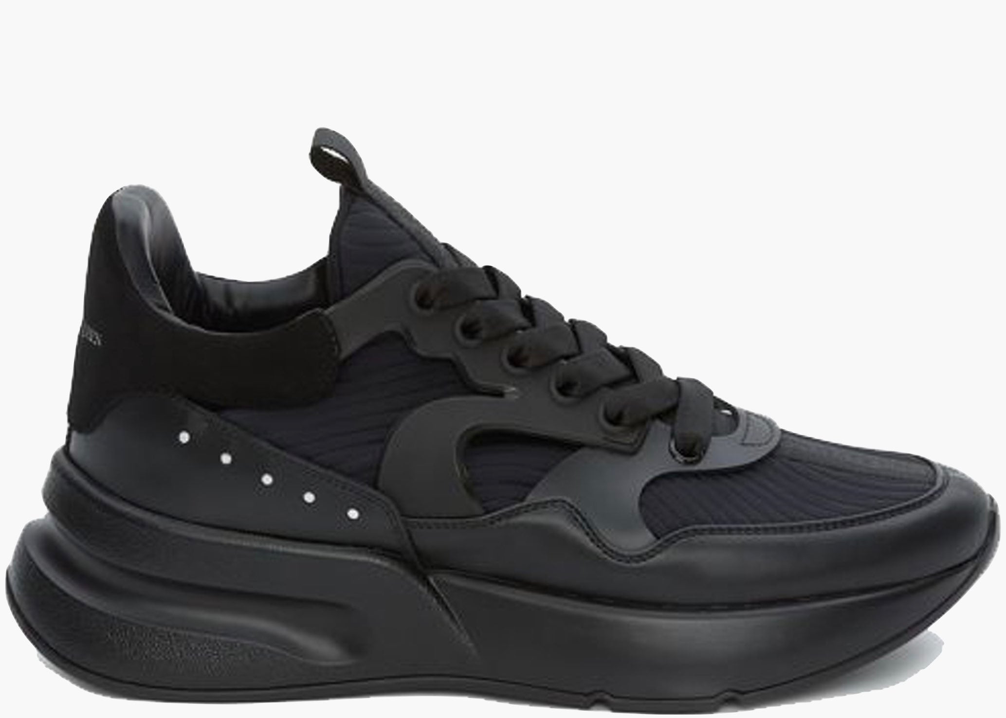 Alexander McQueen Oversized Runner Black Silver
