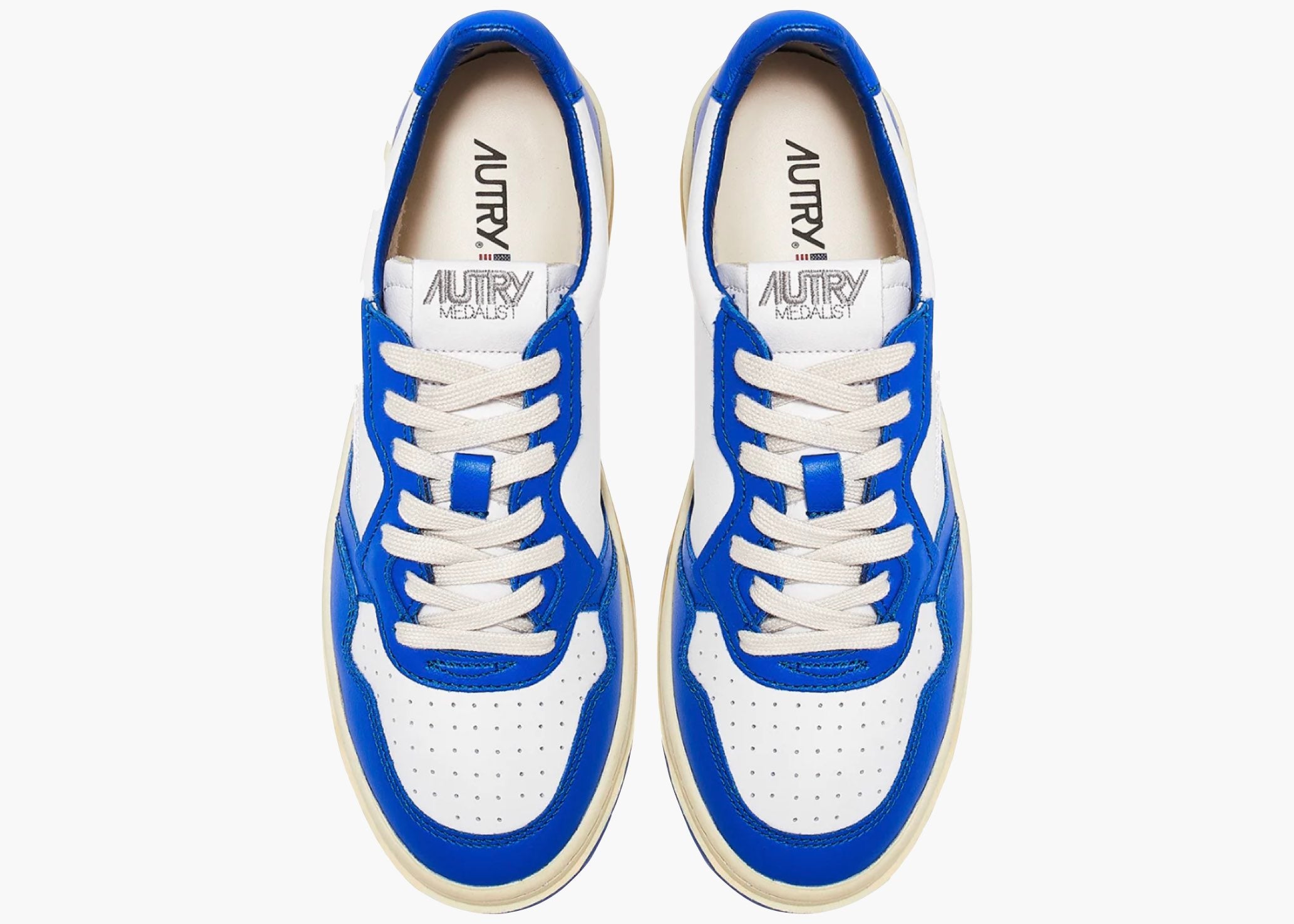 Autry Medalist Leather Low Azure White  AULM-WB15 Hype Clothinga Limited Edition