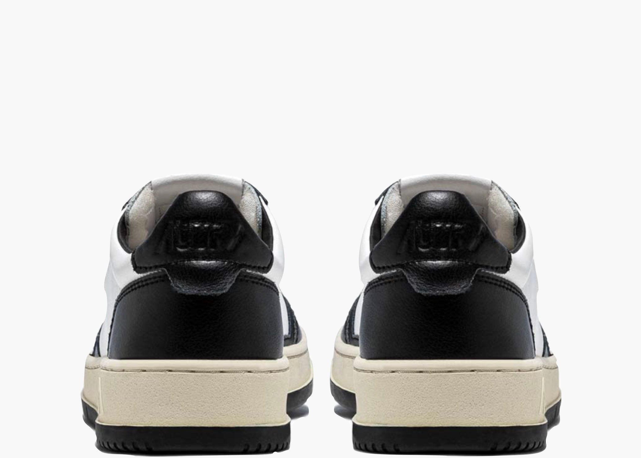 Autry Medalist Leather Low Black White