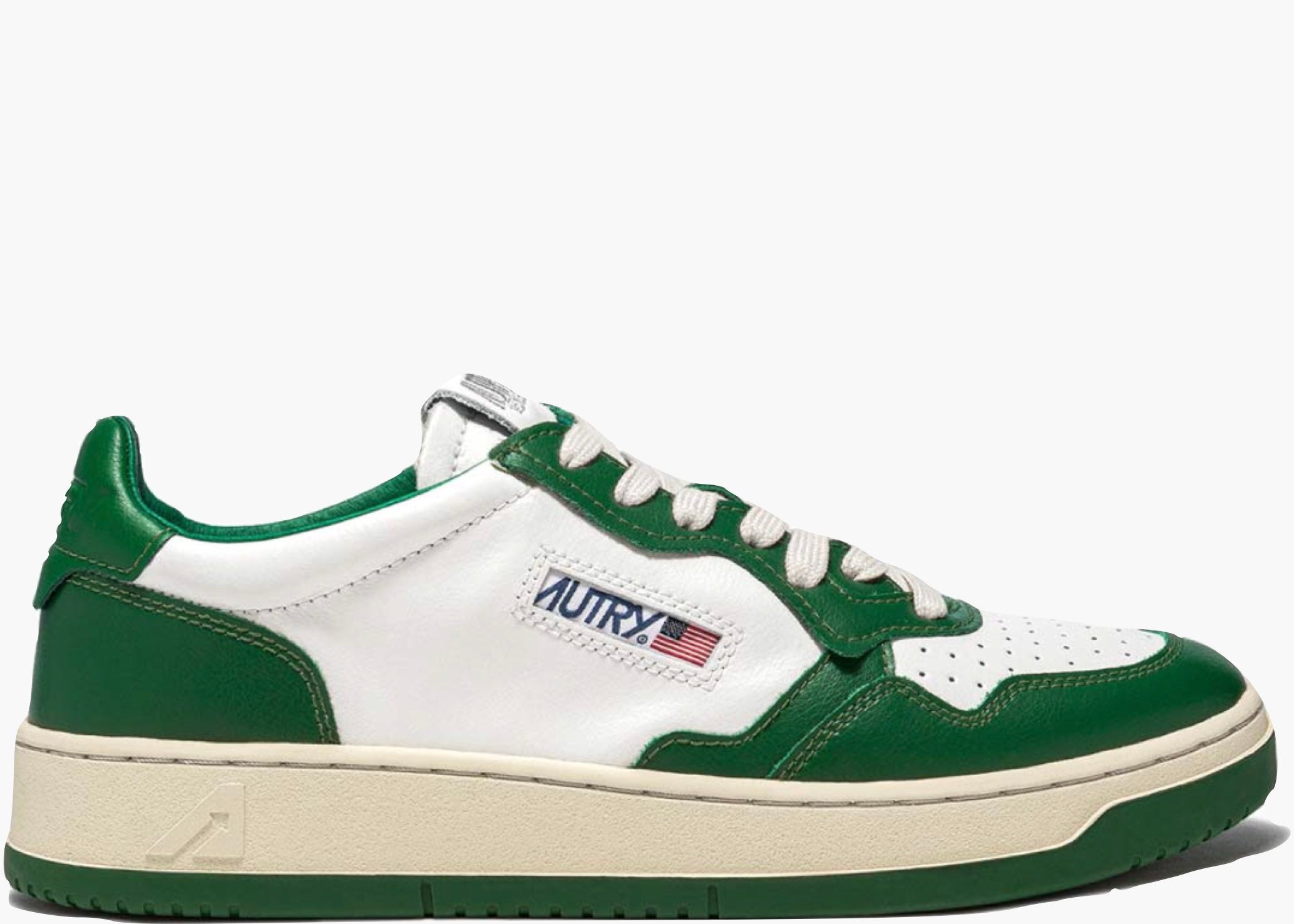 Autry Medalist Leather Low Green White AULM-WB03 Hype Clothinga Limited Edition
