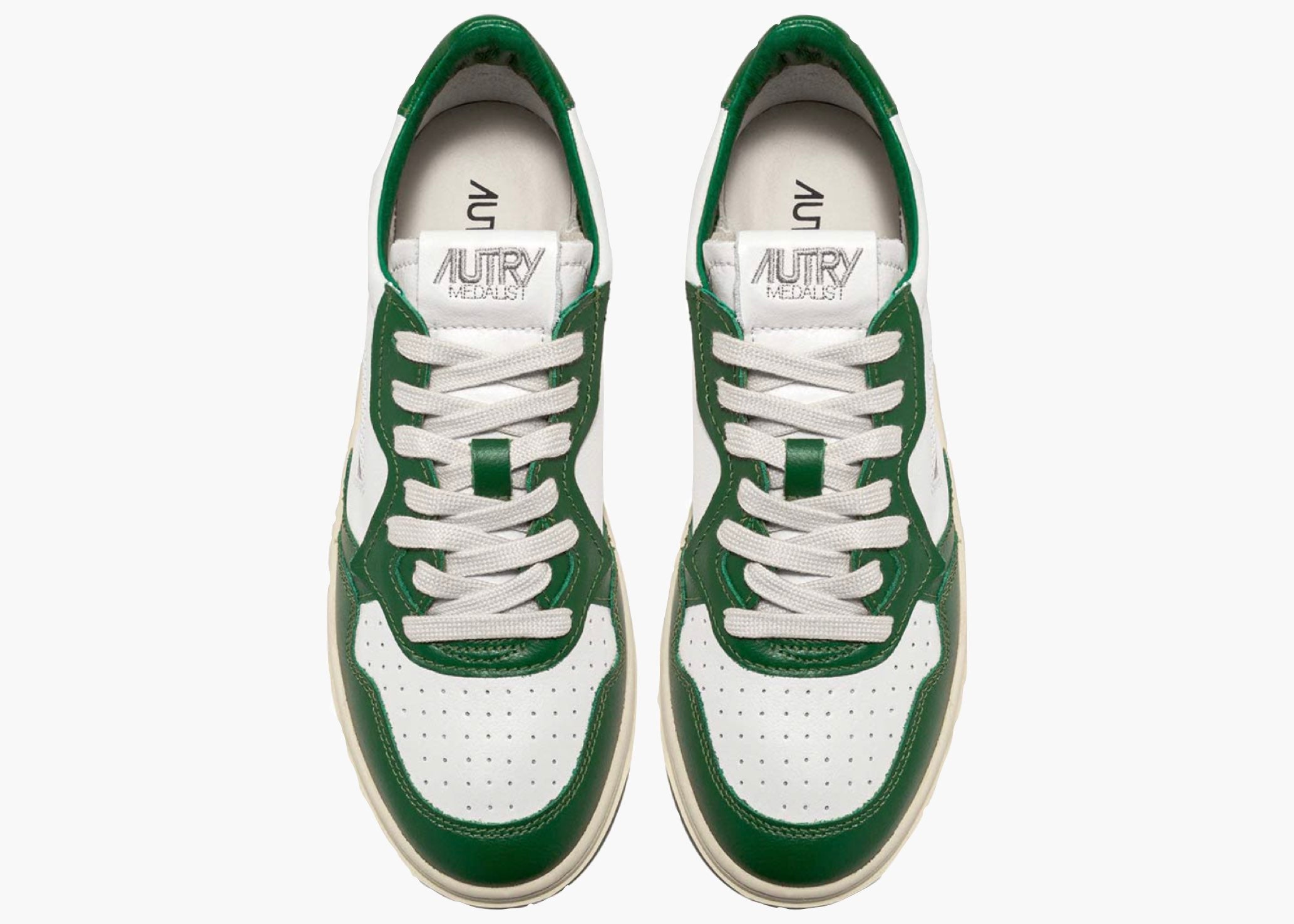 Autry Medalist Leather Low Green White AULM-WB03 Hype Clothinga Limited Edition