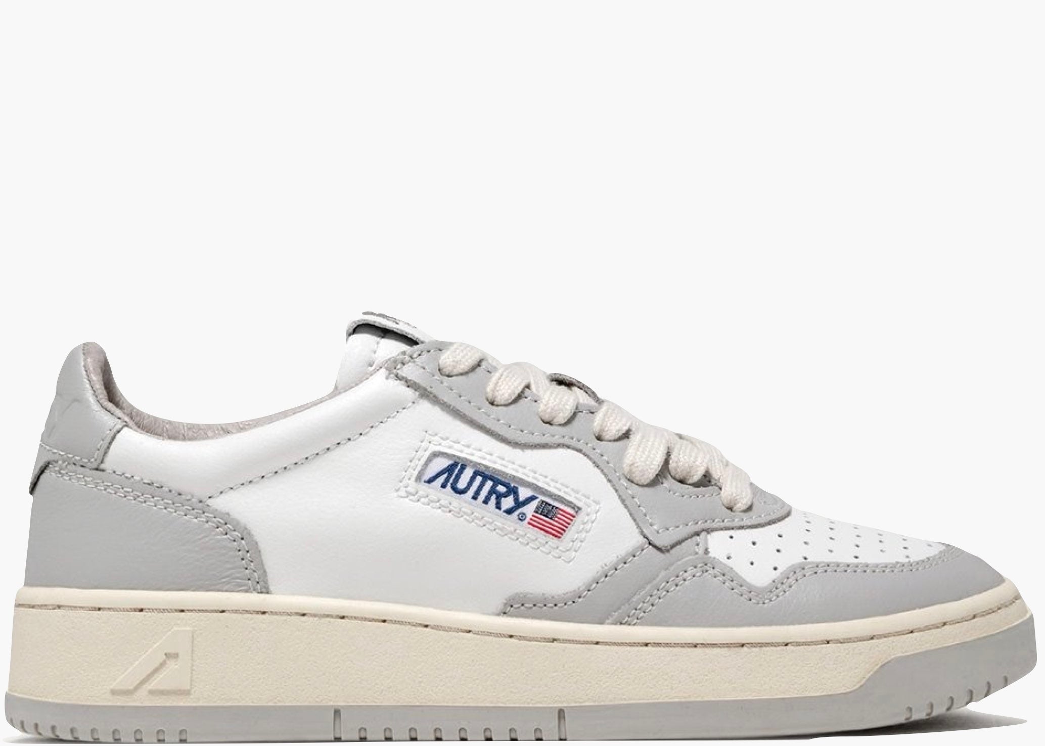 Autry Medalist Leather Low Grey White  AULM-WB10 Hype Clothinga Limited Edition