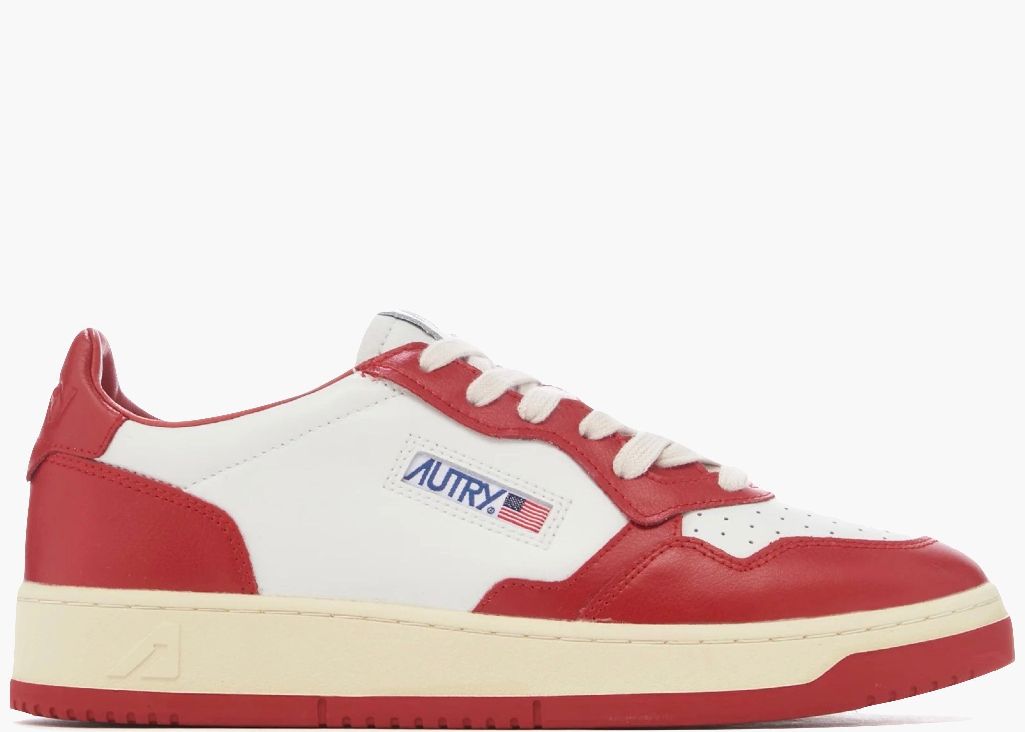 Autry Medalist Leather Low Red White  AULM-WB02 Hype Clothinga Limited Edition