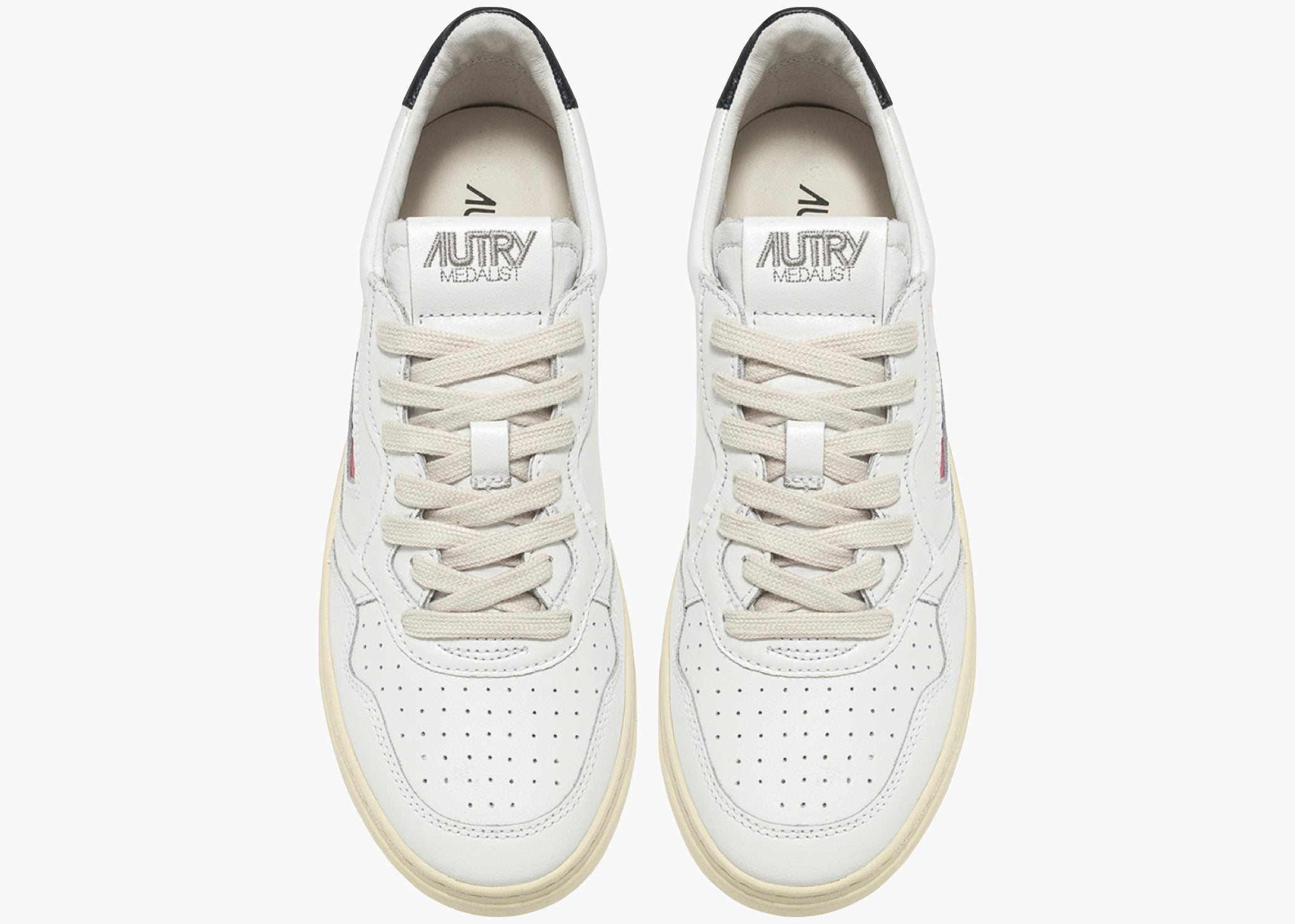 Autry Medalist Leather Low White Black AULM-LL22 Hype Clothinga Limited Edition