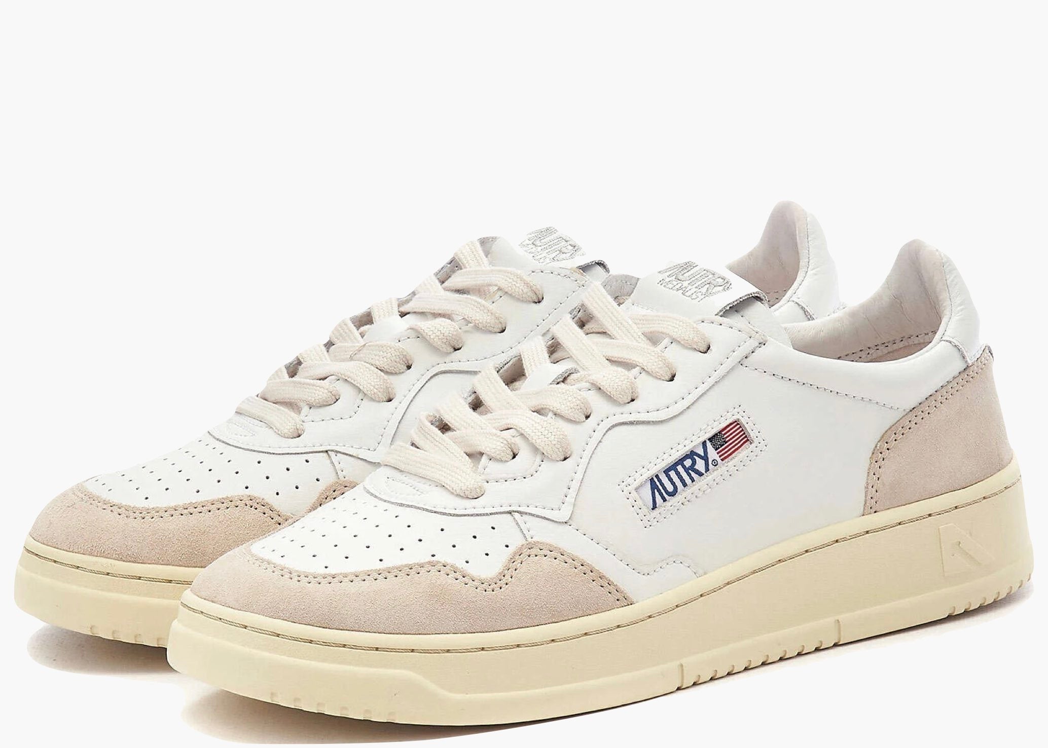 Autry Medalist White Beige Suede AULMLS33 Hype Clothinga Limited Edition