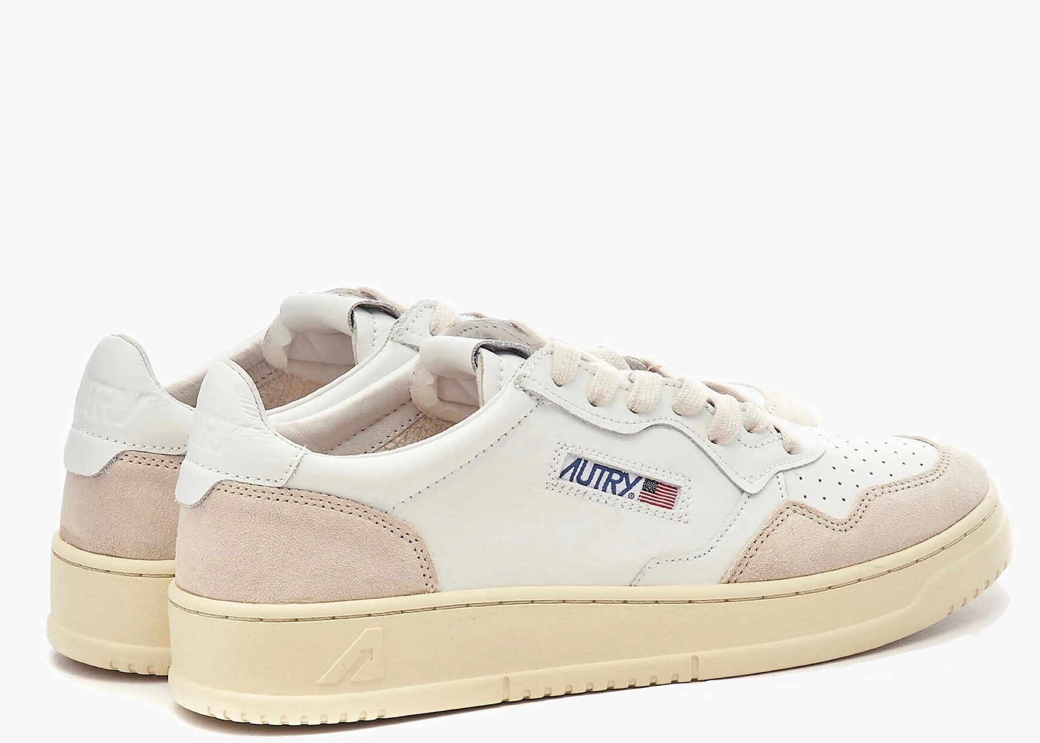 Autry Medalist White Beige Suede AULMLS33 Hype Clothinga Limited Edition