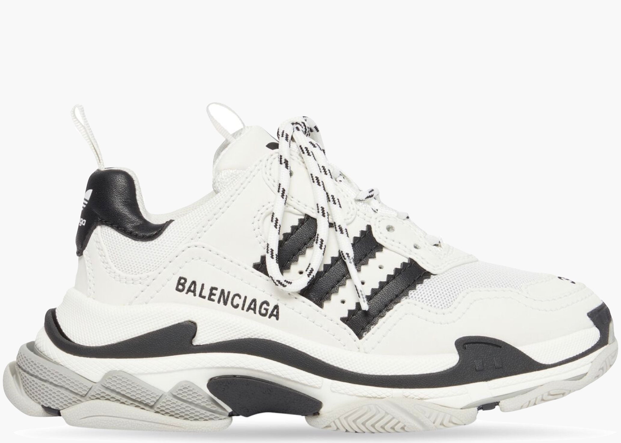 Balenciaga x adidas Triple S White Black 710021W2ZB19112 Hype Clothinga Limited Edition