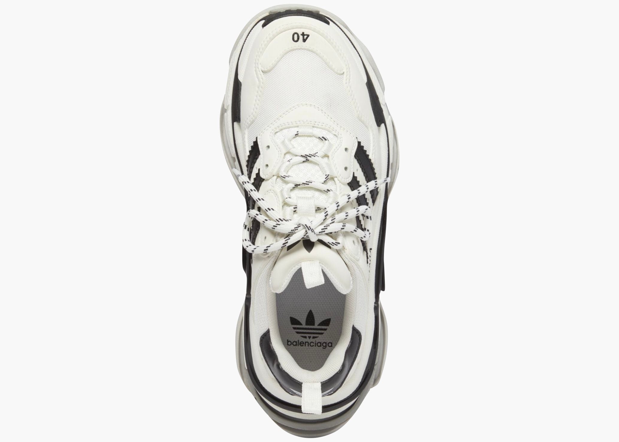 Balenciaga x adidas Triple S White Black 710021W2ZB19112 Hype Clothinga Limited Edition
